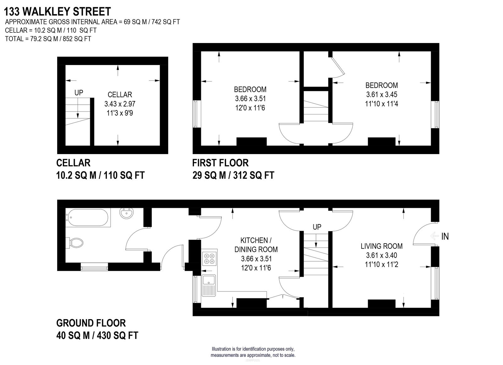 133, Walkley Street, Sheffield floorplan