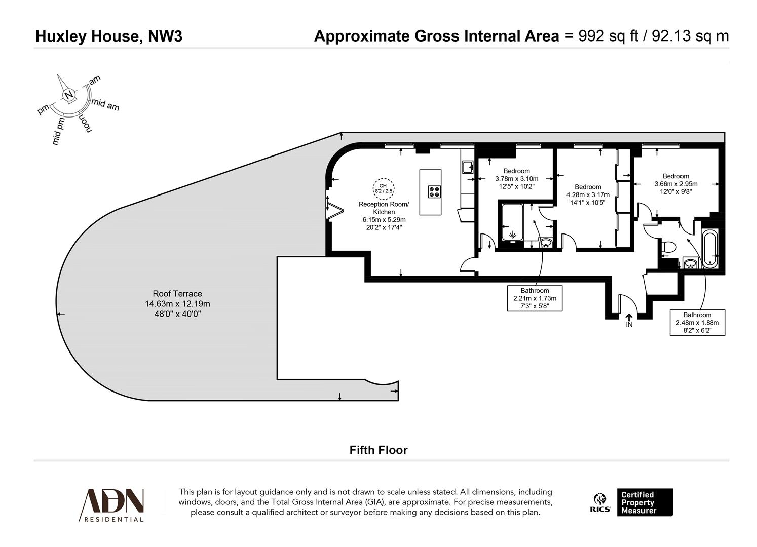 Fourty Seven, Huxley House, Lawn Road, London floorplan