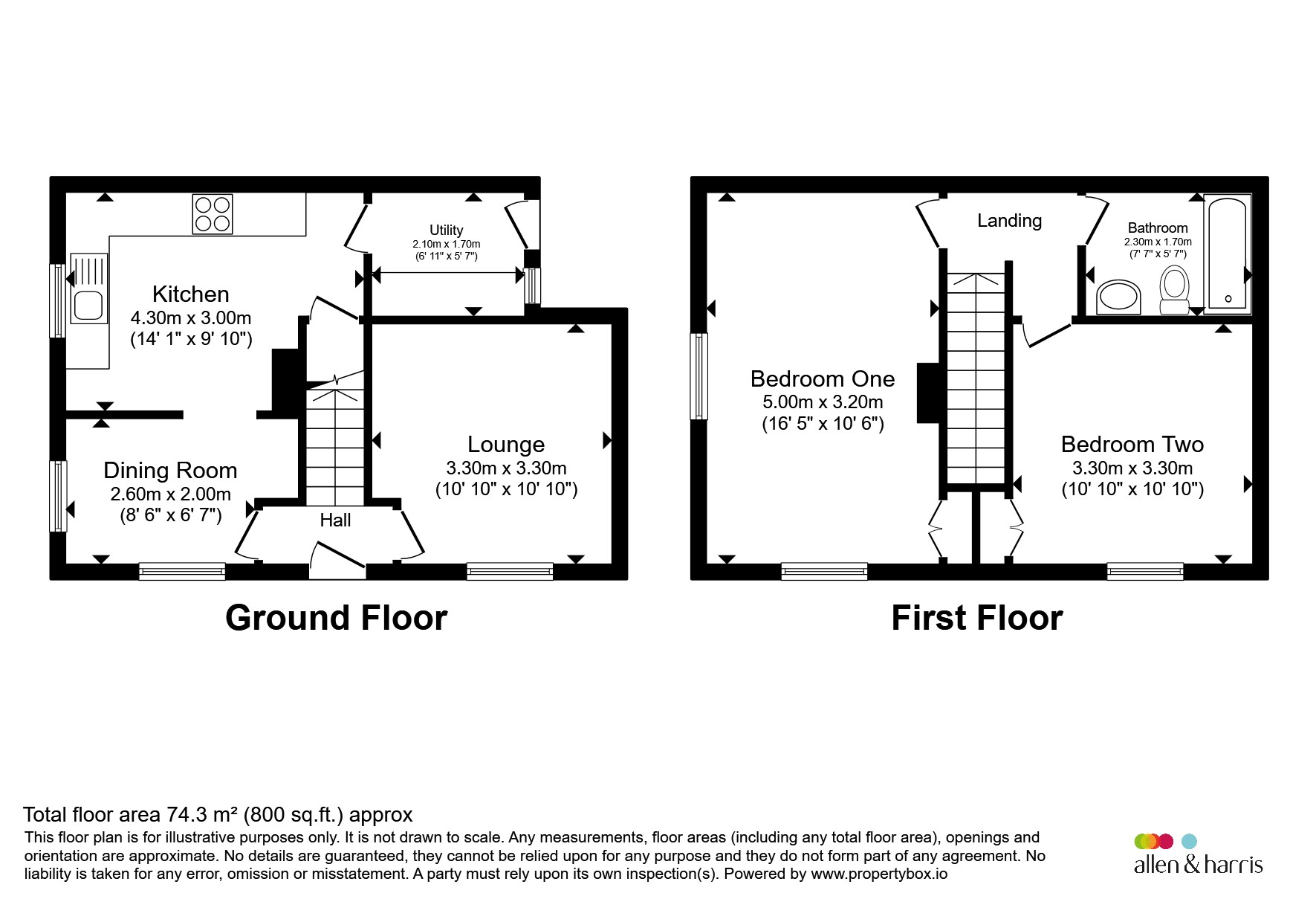 1, Southfields, Frome floorplan
