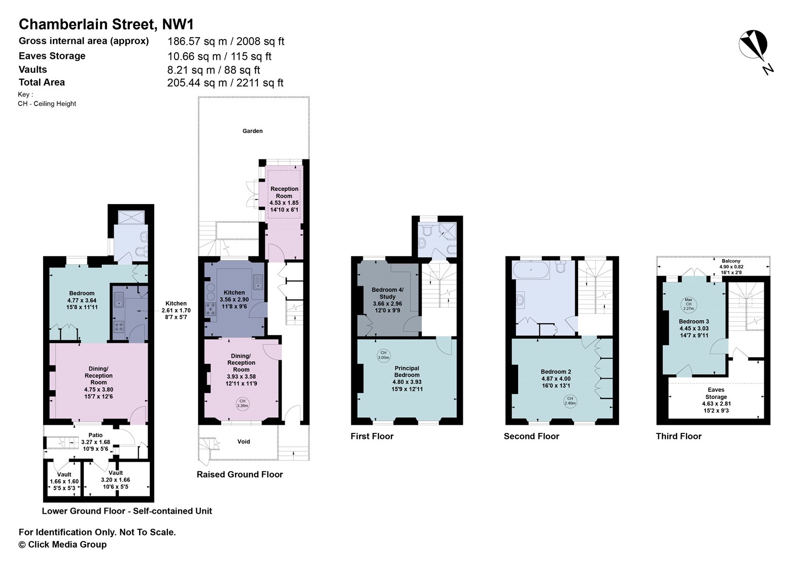 2, Chamberlain Street, London floorplan