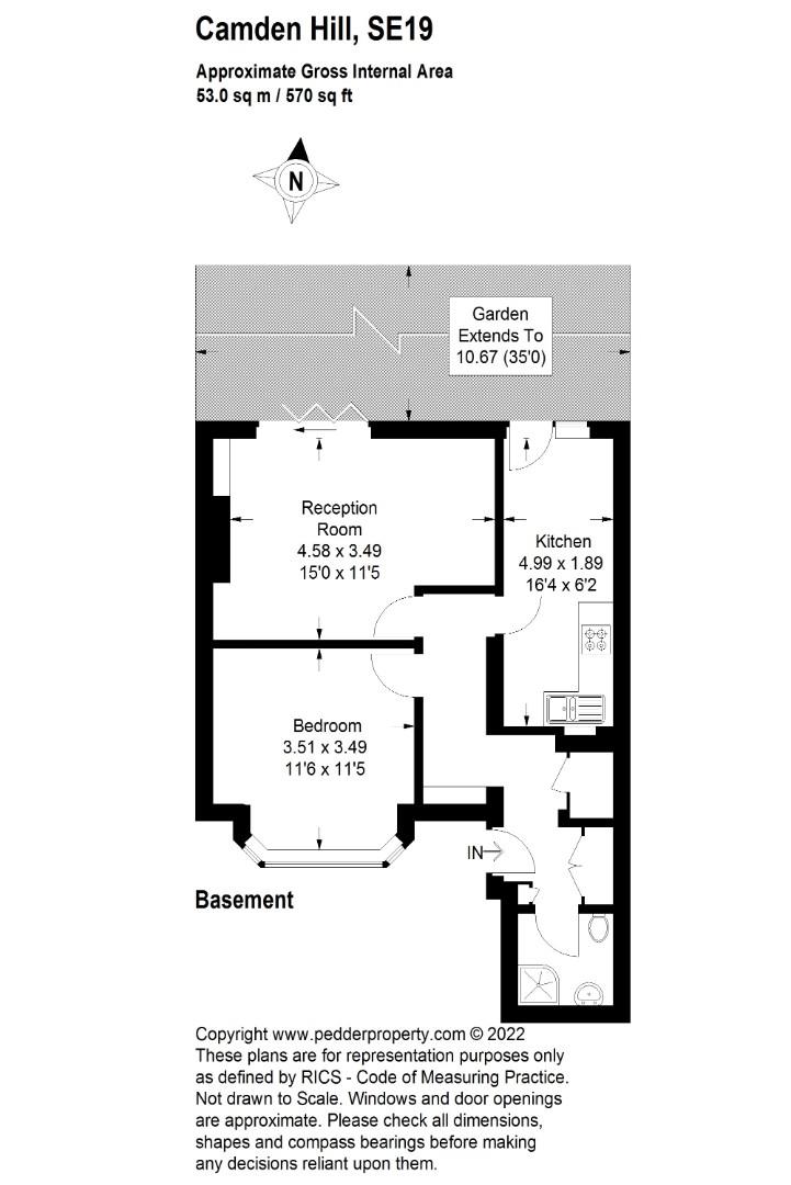 11a, Camden Hill Road, London floorplan