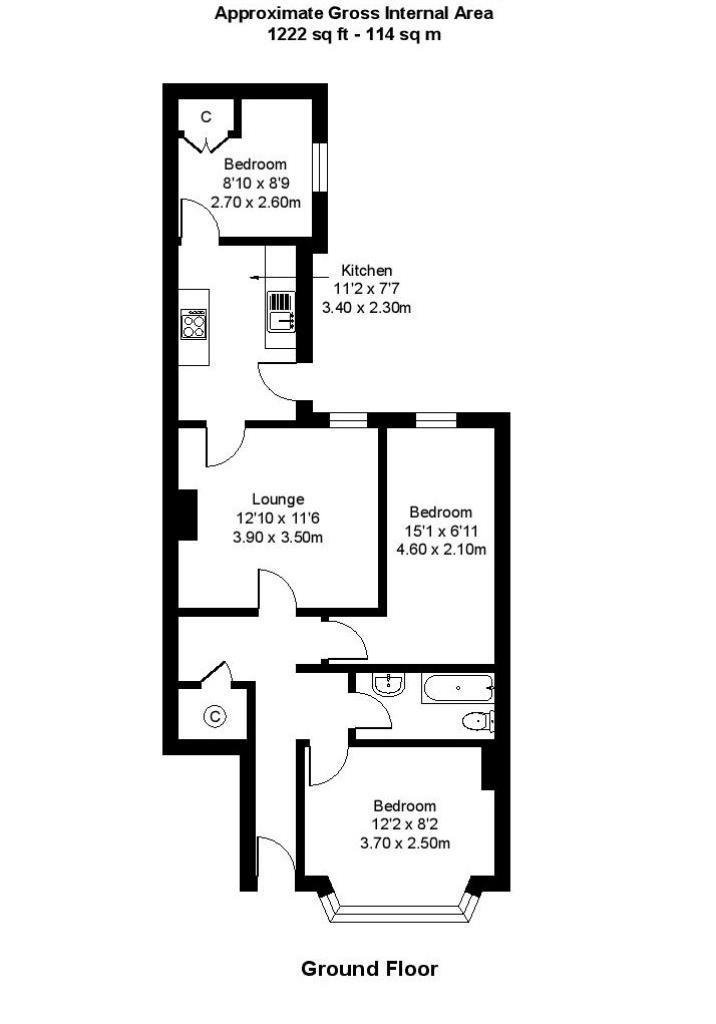 34, Grosvenor Gardens, Newcastle Upon Tyne floorplan