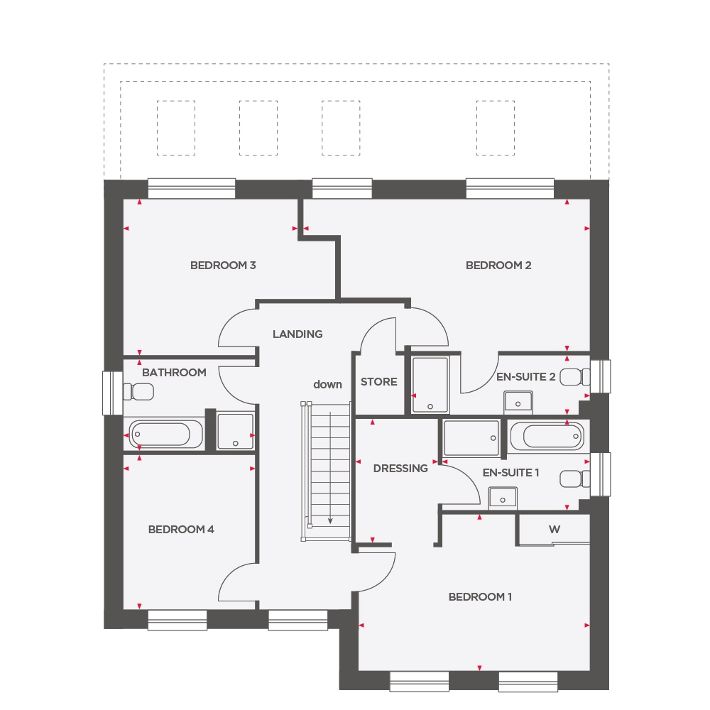 Plot 54,, The Larch, Westbury floorplan