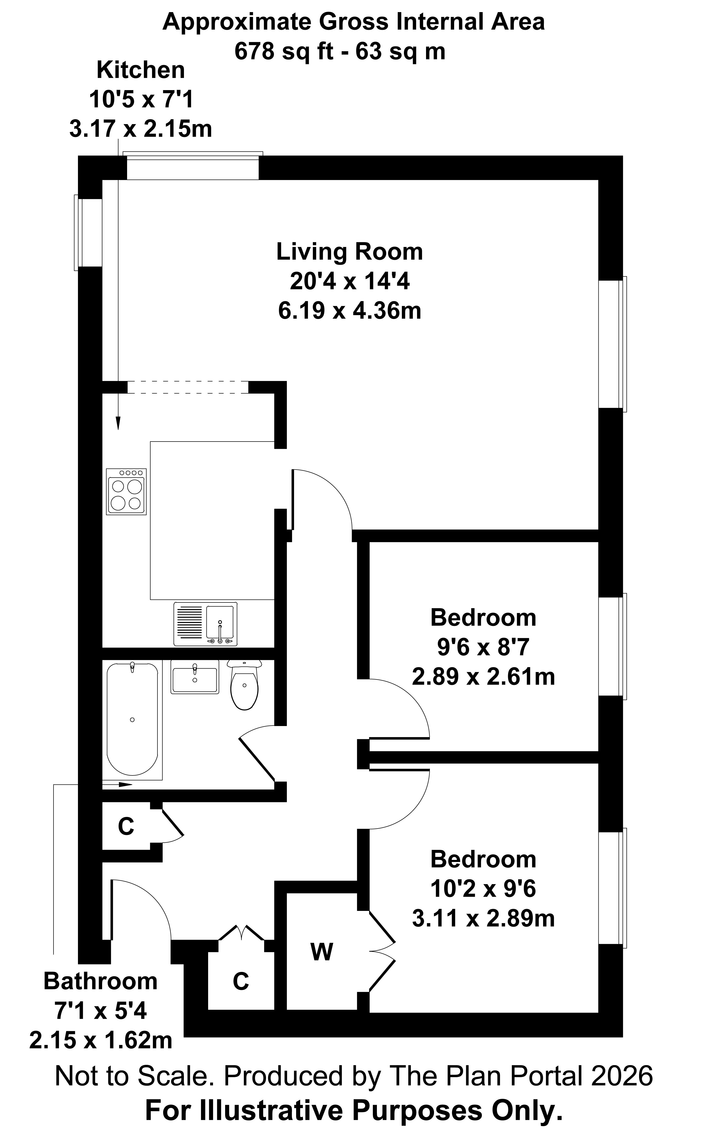 8 Hazeldene, Crockford Park Road, Addlestone floorplan