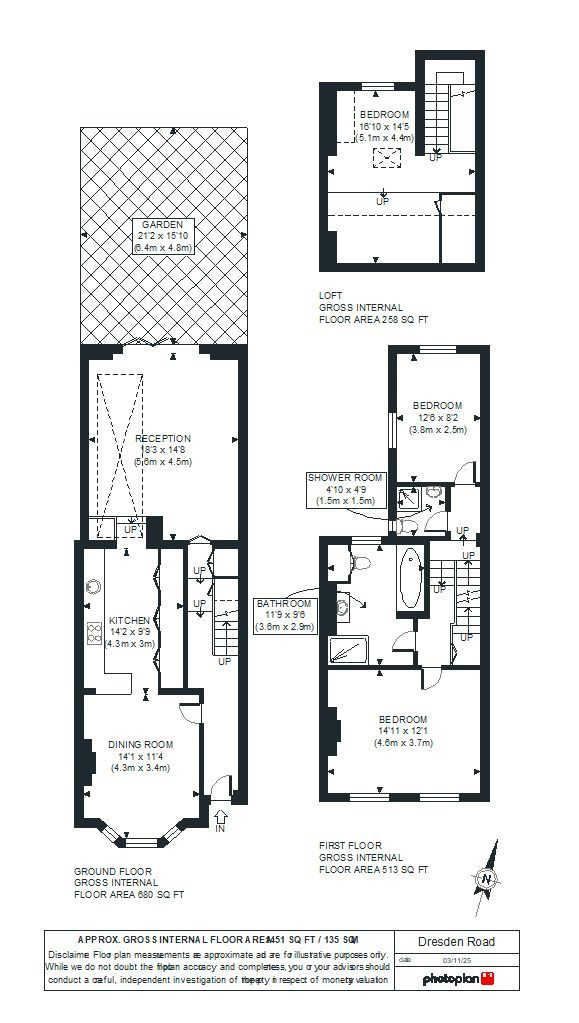 16, Dresden Road, London floorplan