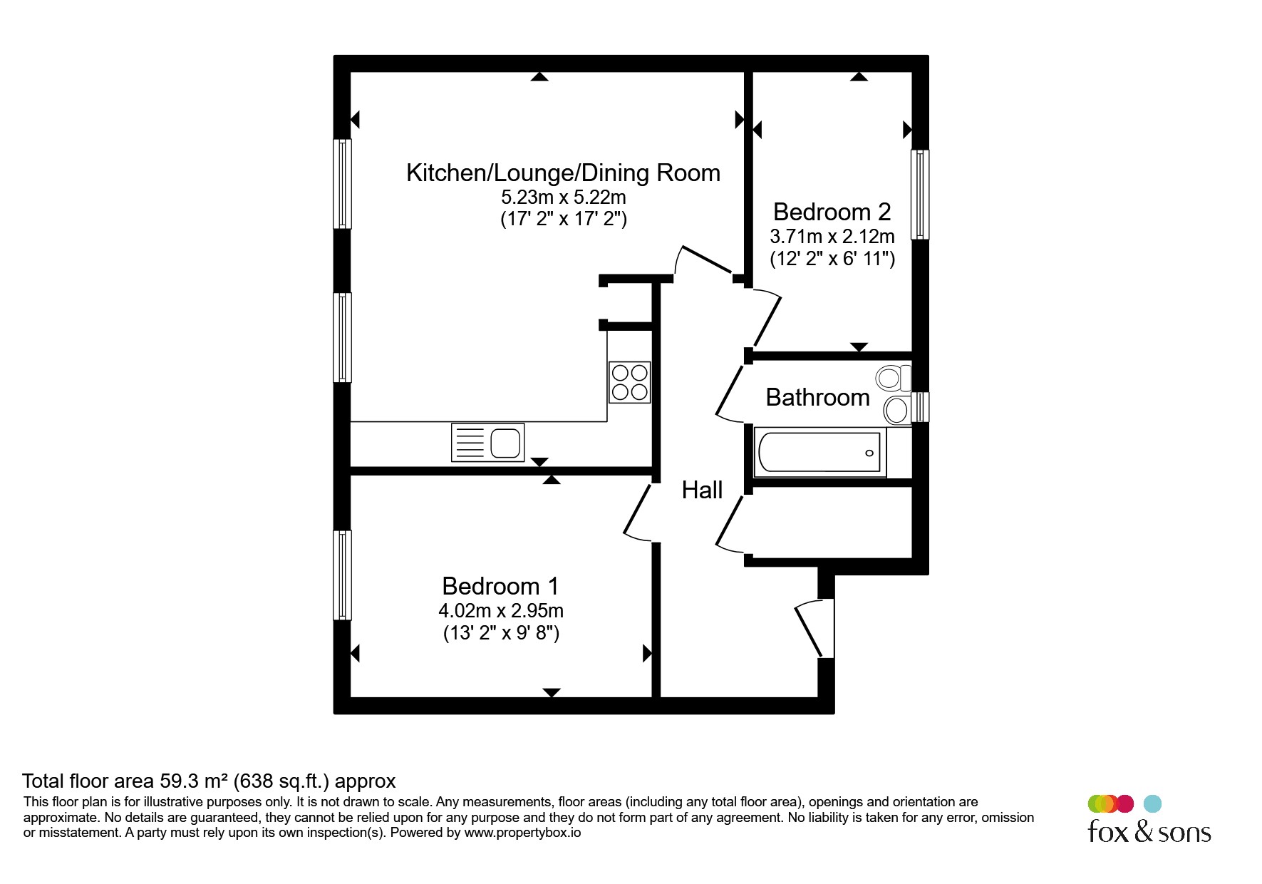 2, Lysander Court, 2, Argus Road, Lee-On-The-Solent floorplan