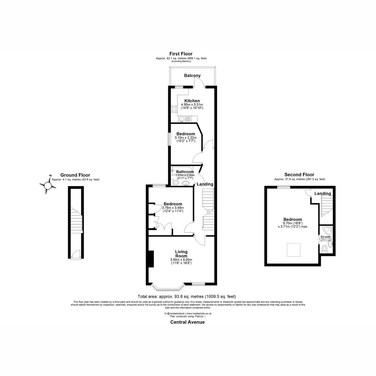 Flat 2, 25, Central Avenue, Southend-on-sea floorplan