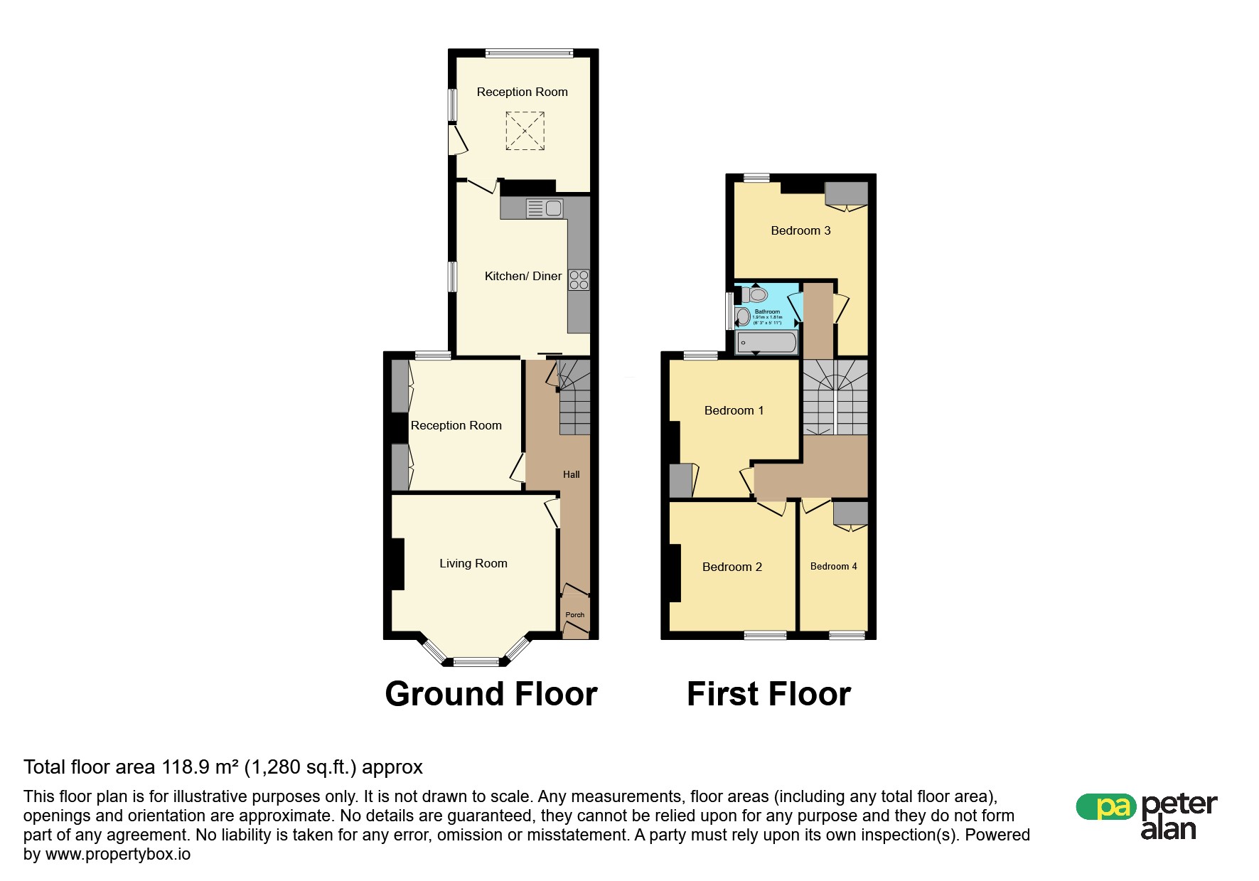 45, Glamorgan Street, Barry floorplan