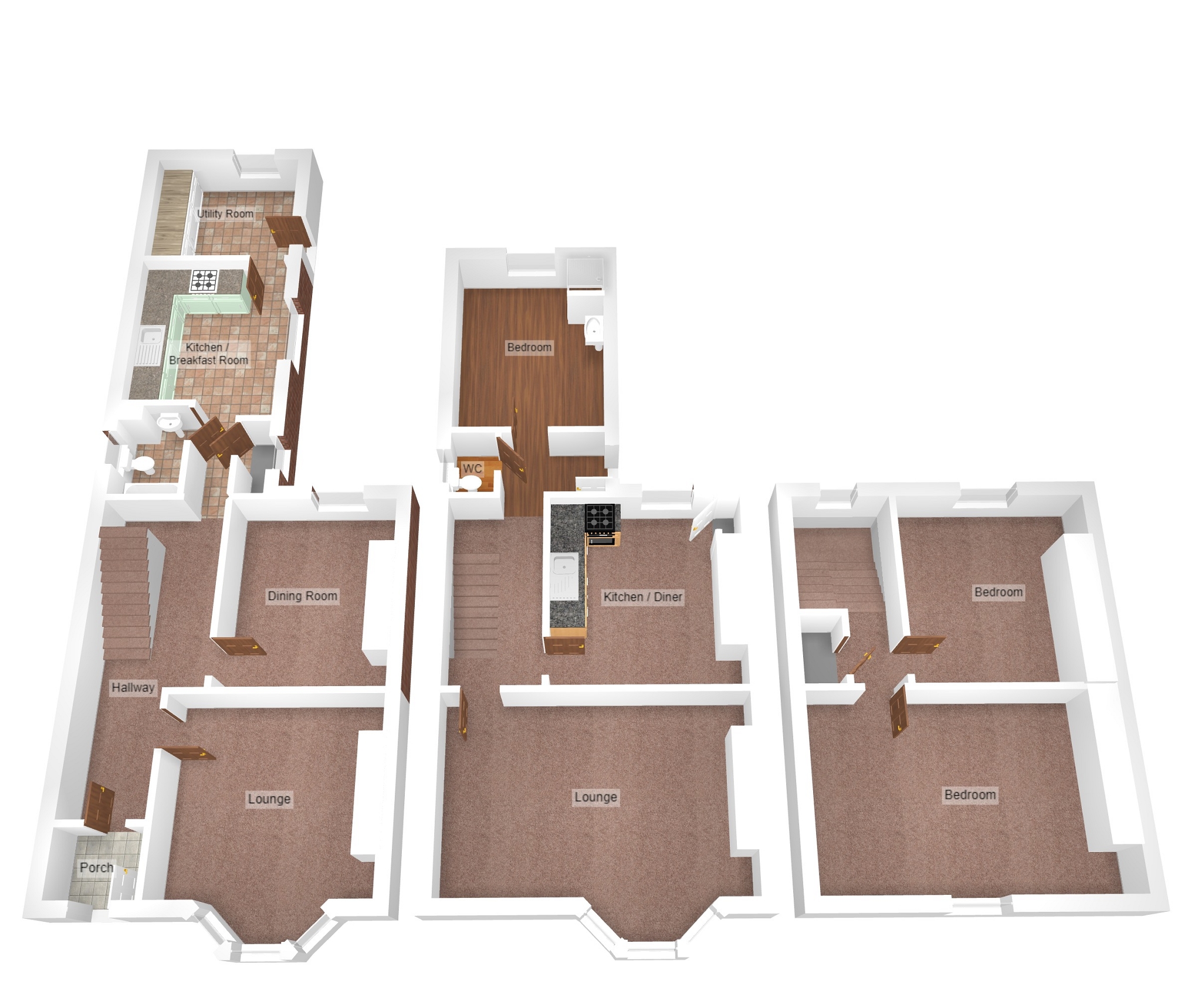 Park Street, Bridgend, Bridgend County. CF31, 4 bedroom terraced house