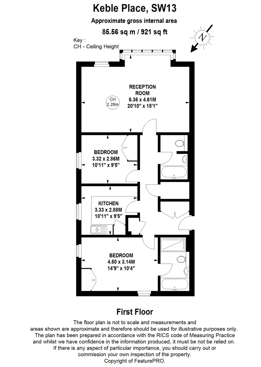 2 Bedrooms Flat for sale in Keble Place, Harrods Village, Barnes, London SW13