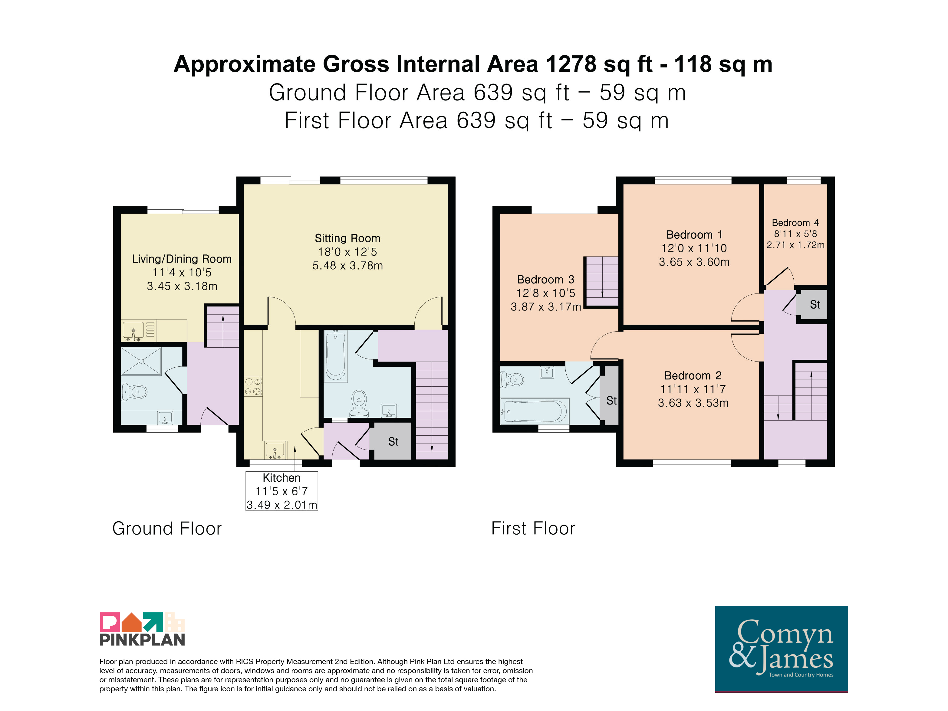 1 Rushfield Cottages,, High Bar Lane, Pulborough floorplan