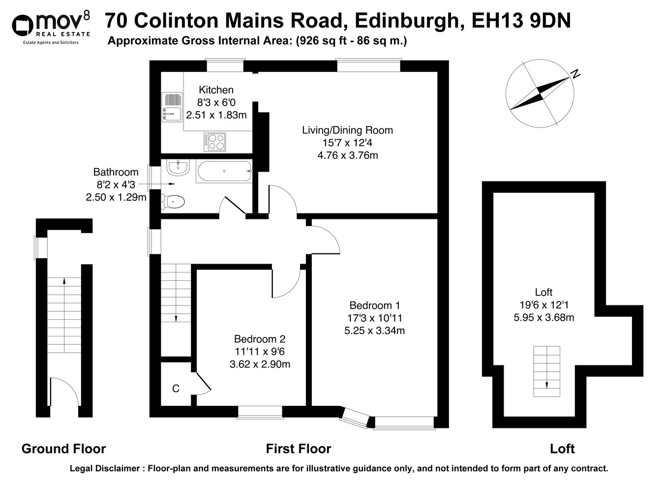 70, Colinton Mains Road, Edinburgh floorplan