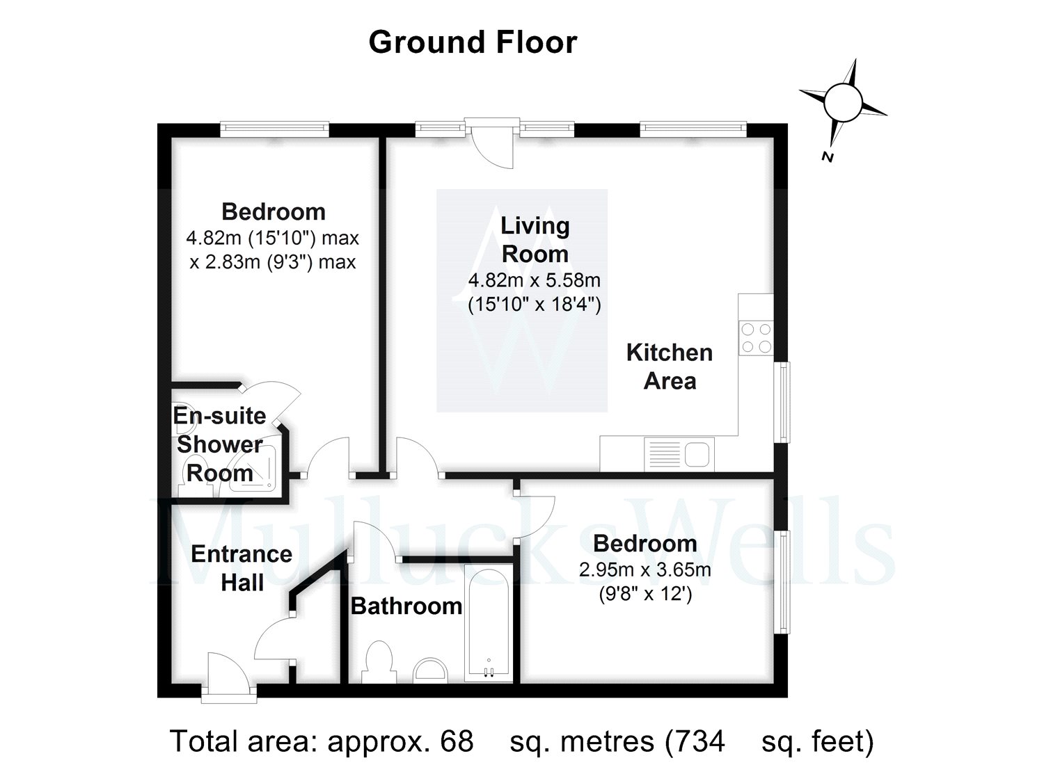2 Bedrooms Flat for sale in St Augustines Court, Stort Road, Bishops Stortford, Hertfordshire CM23