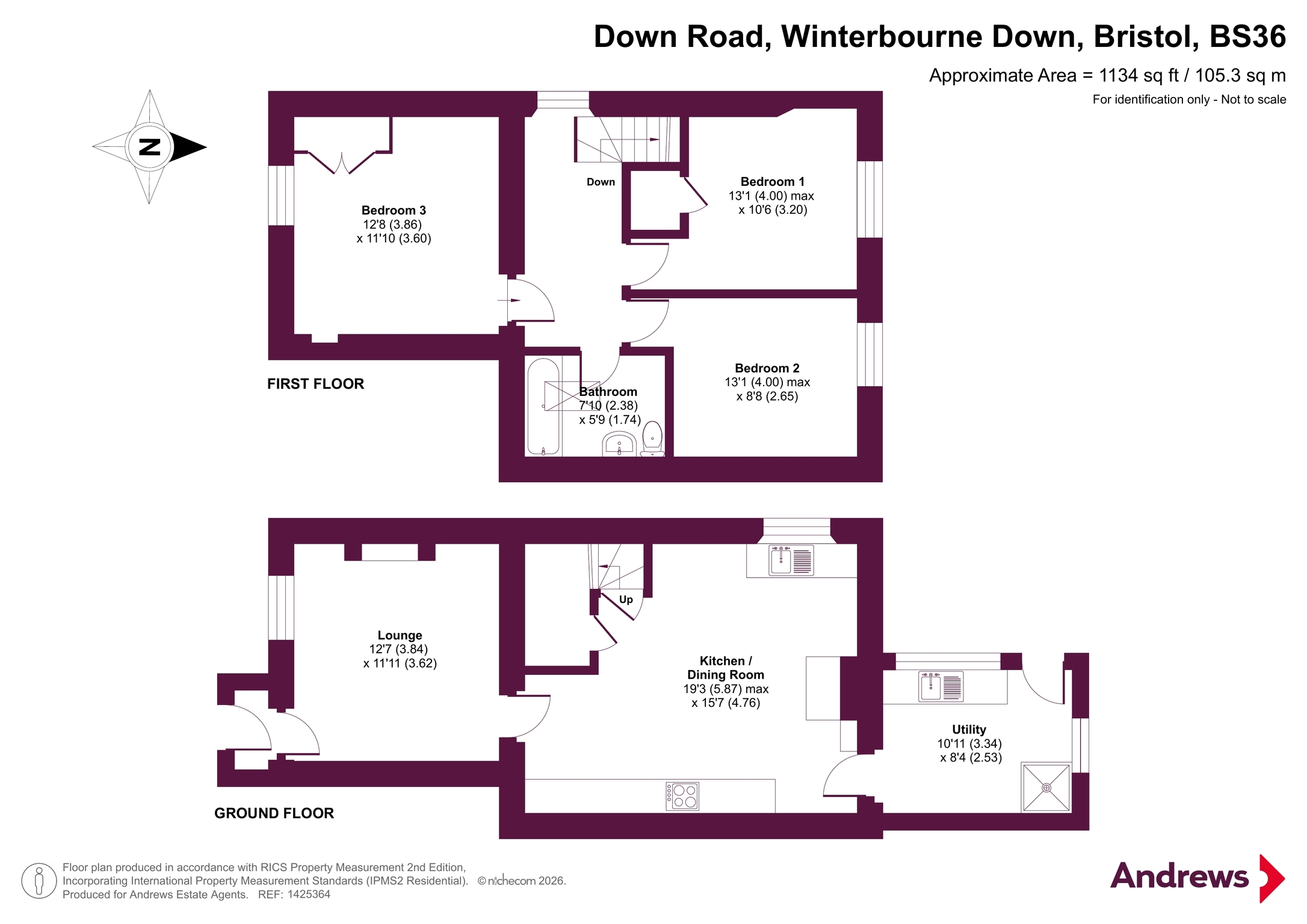 41, Down Road, Bristol floorplan