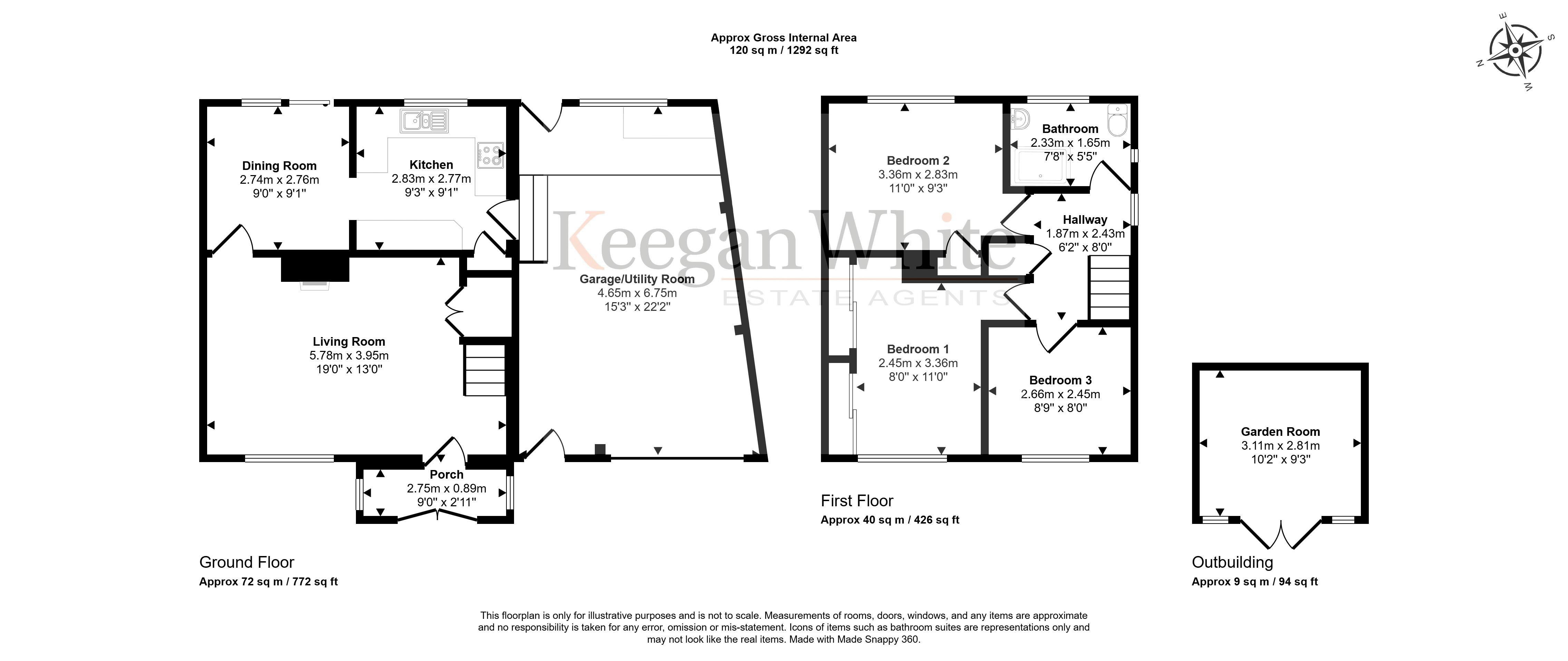 3, Ashdown Road, High Wycombe floorplan