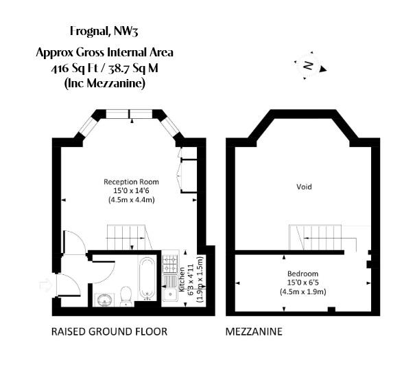 Flat 4, 28, Frognal, London floorplan