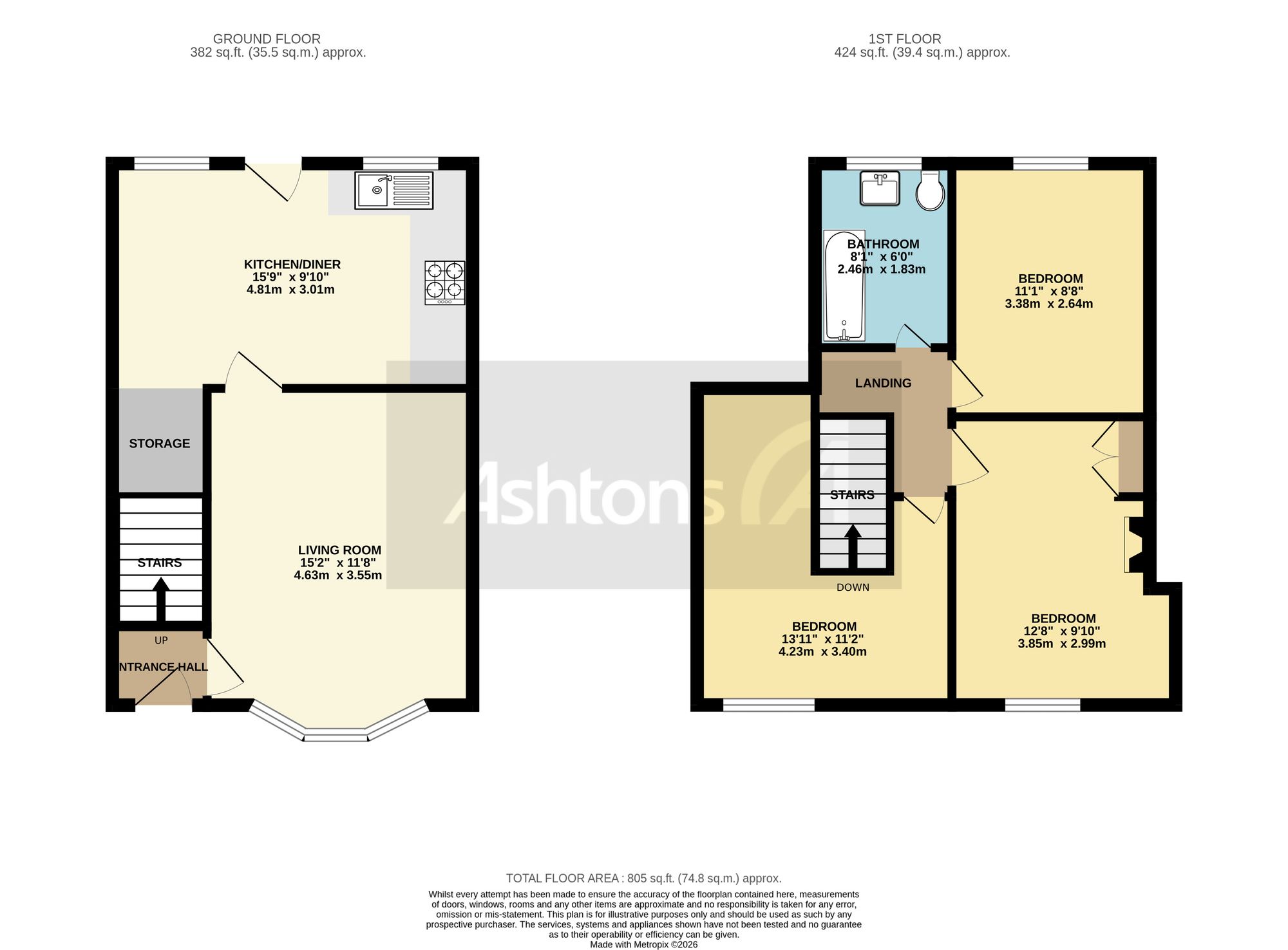 173 Acorn Street, Newton-Le-Willows floorplan