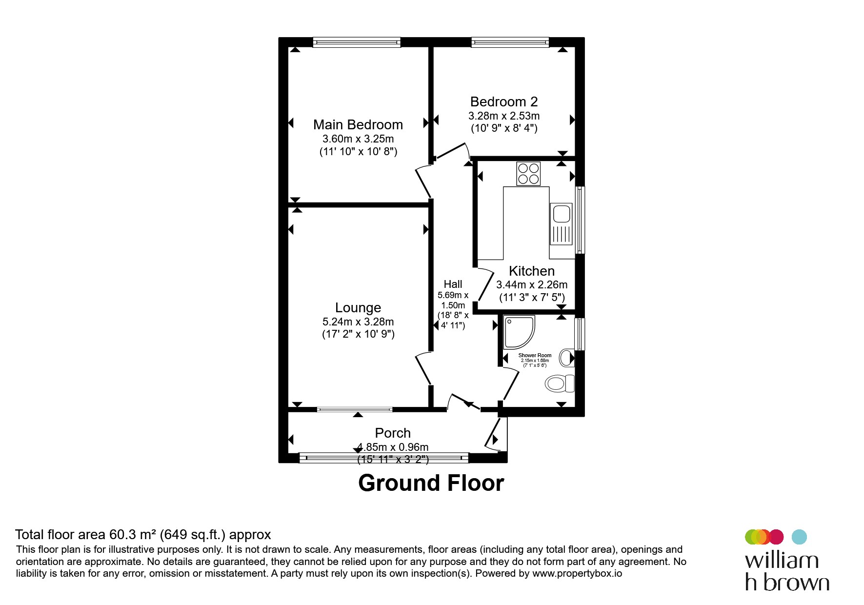 87, Coxley View, Wakefield floorplan