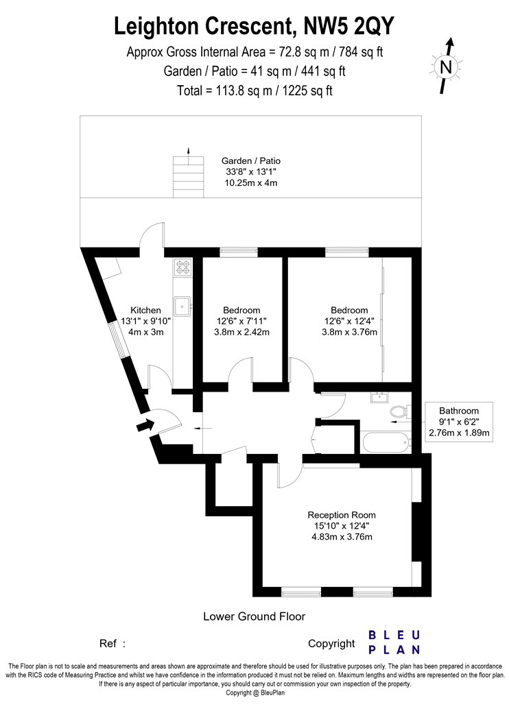 8A,, Leighton Crescent, London floorplan