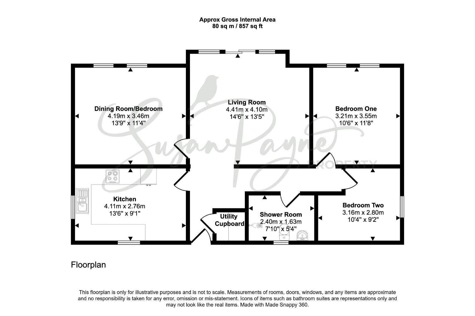 The Bungalow, Grove Road, Ventnor floorplan