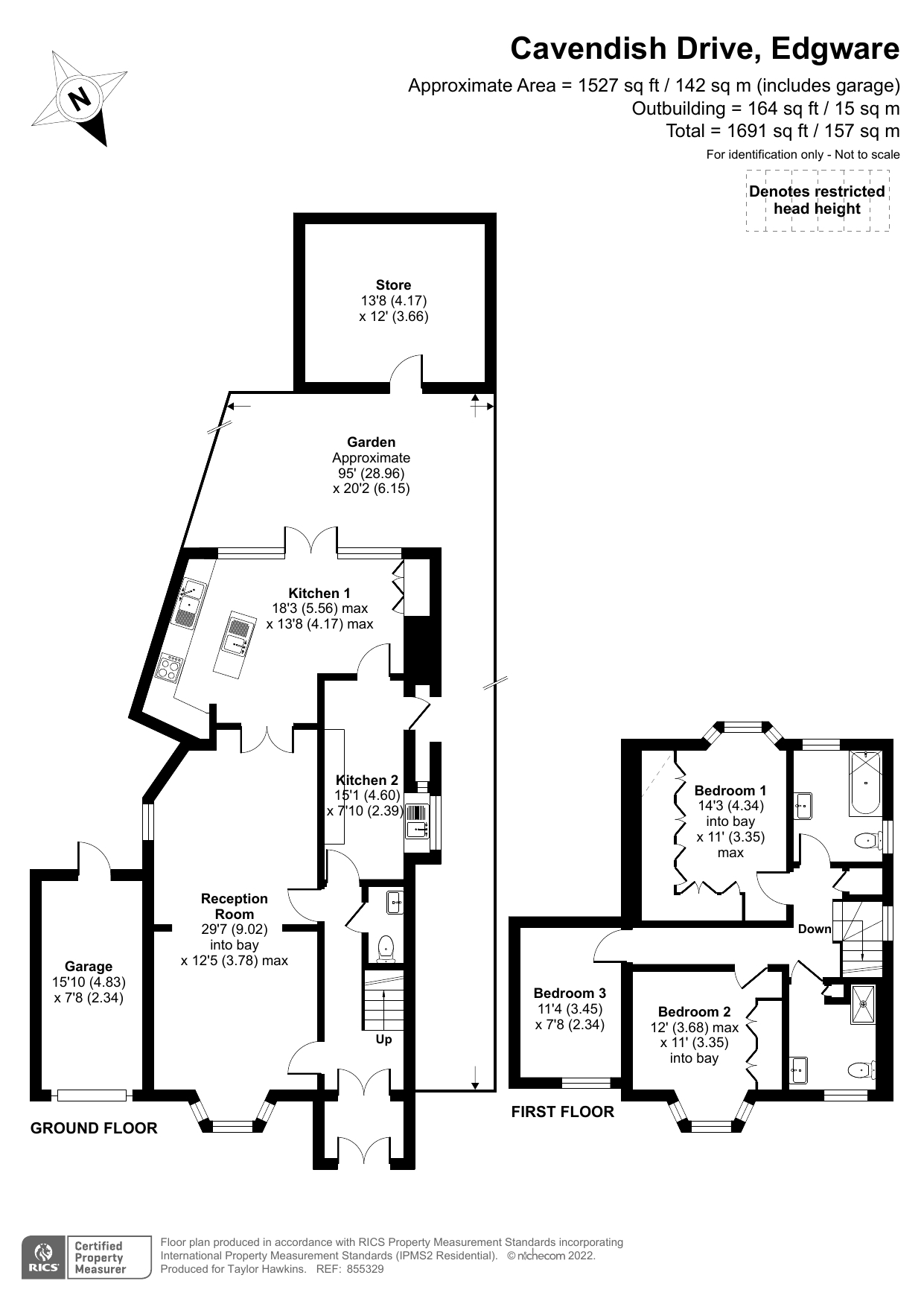 Cavendish Drive, Canons Park, Edgware HA8, 3 bedroom detached house for sale 61661575
