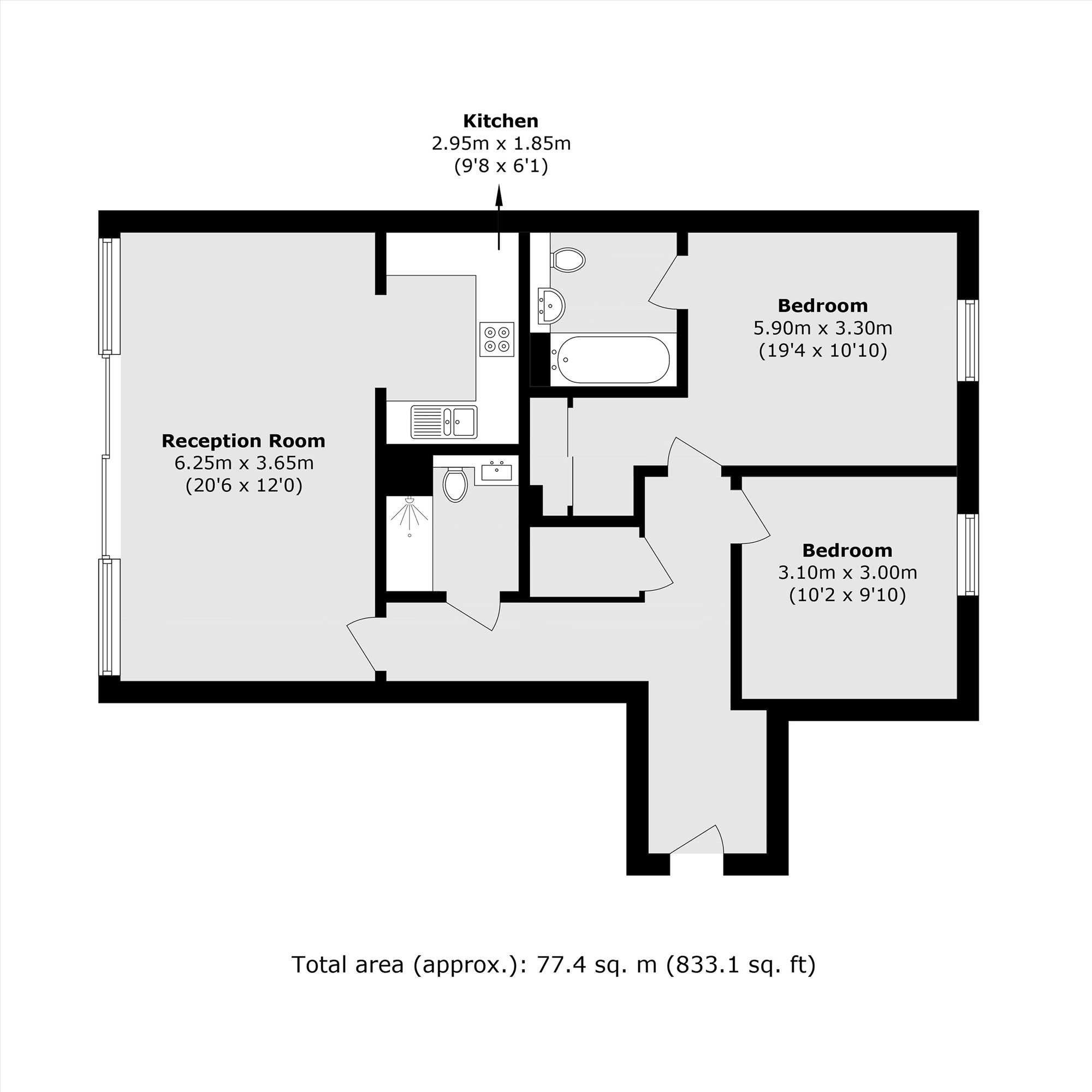 Boardwalk Place, London floorplan