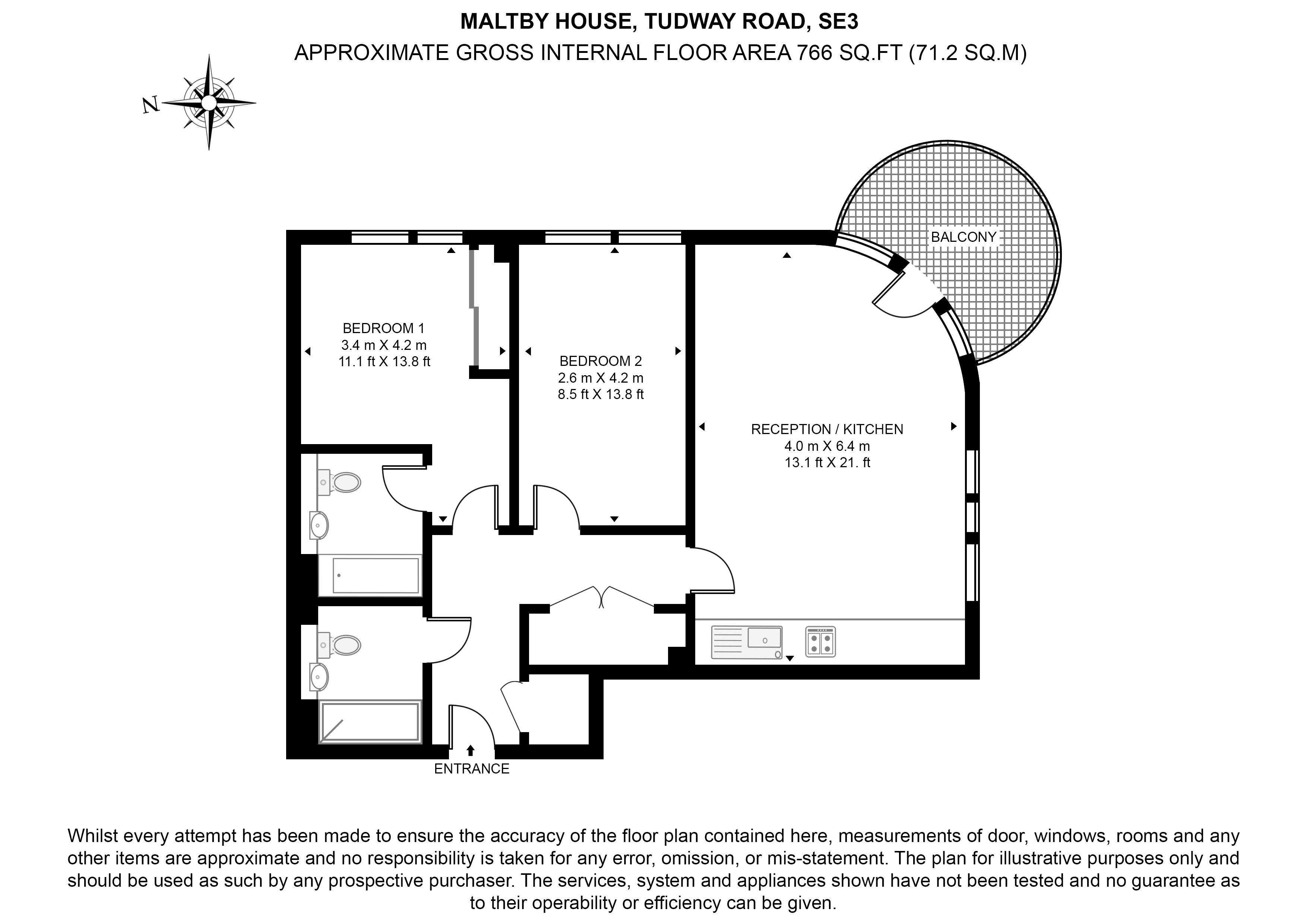 Maltby House, 18 Tudway Road floorplan