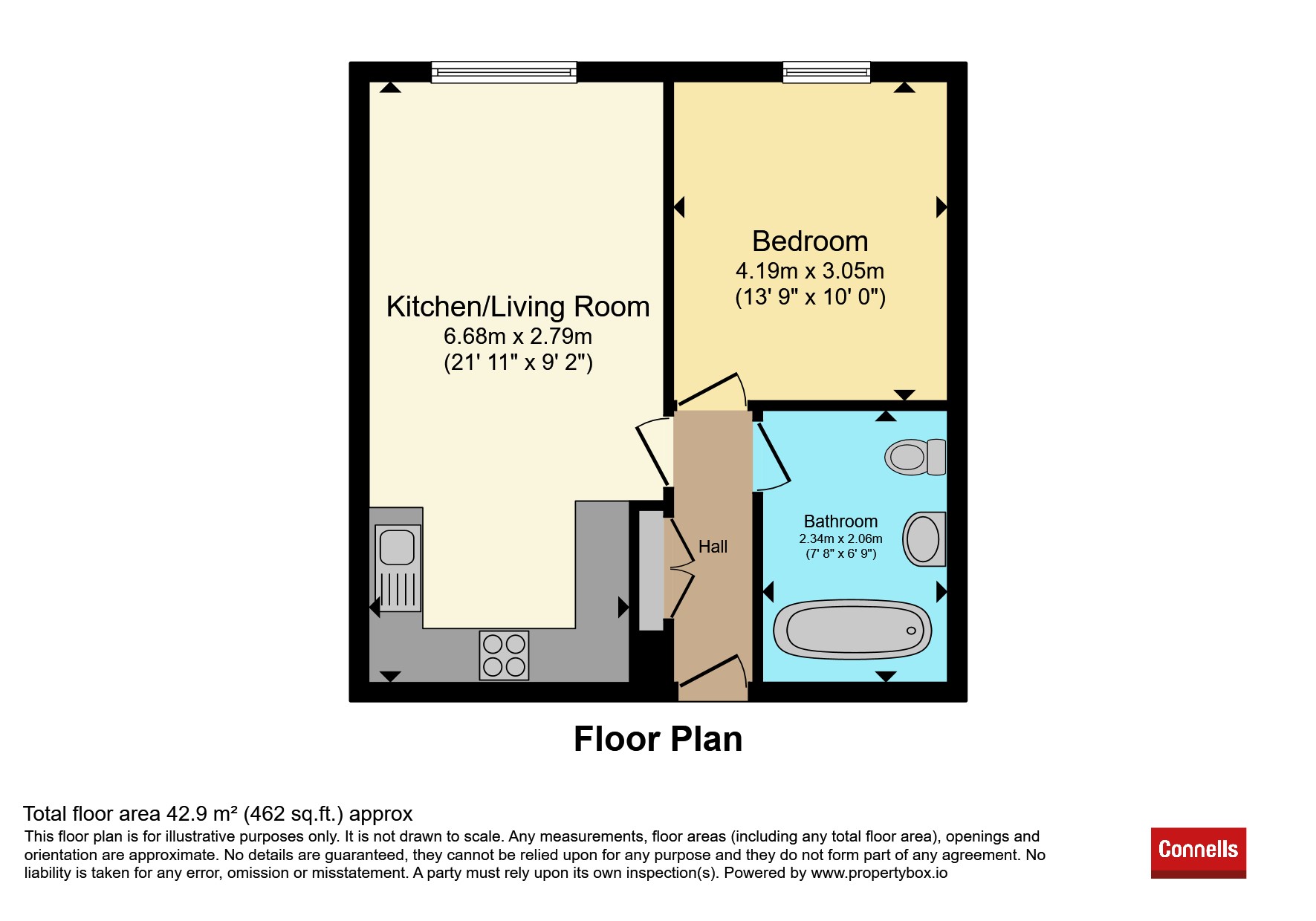 72, Mosaic House, Midland Road, Hemel Hempstead floorplan