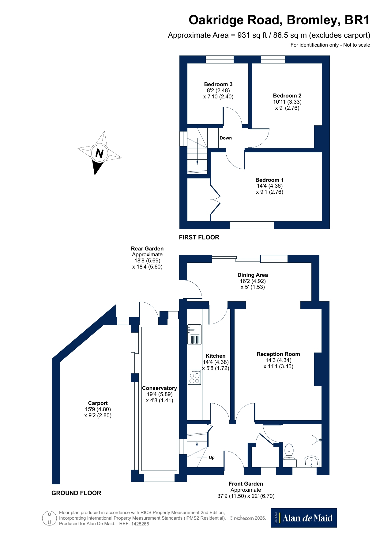 150, Oakridge Road, Bromley floorplan