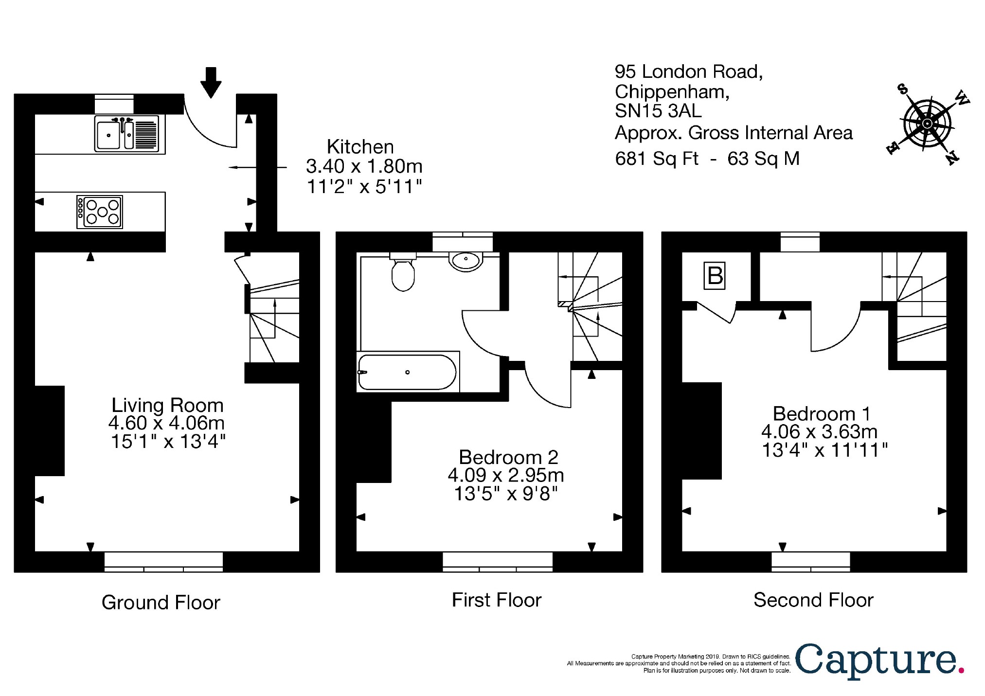 2 Bedrooms Cottage for sale in London Road, Chippenham, Wiltshire SN15