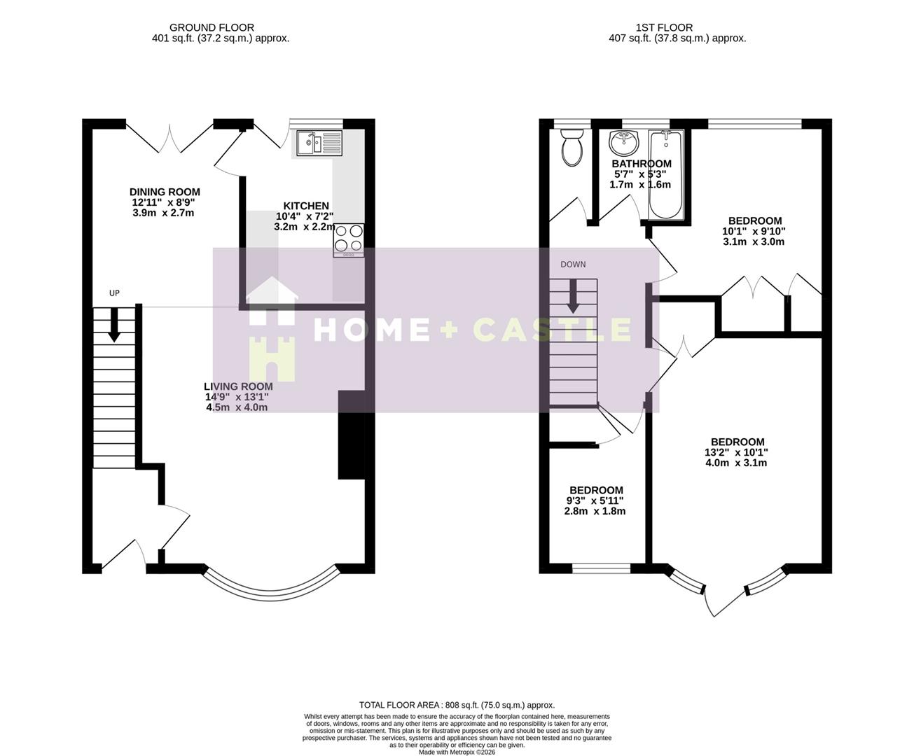 194, London Road, St. Leonards-On-Sea floorplan