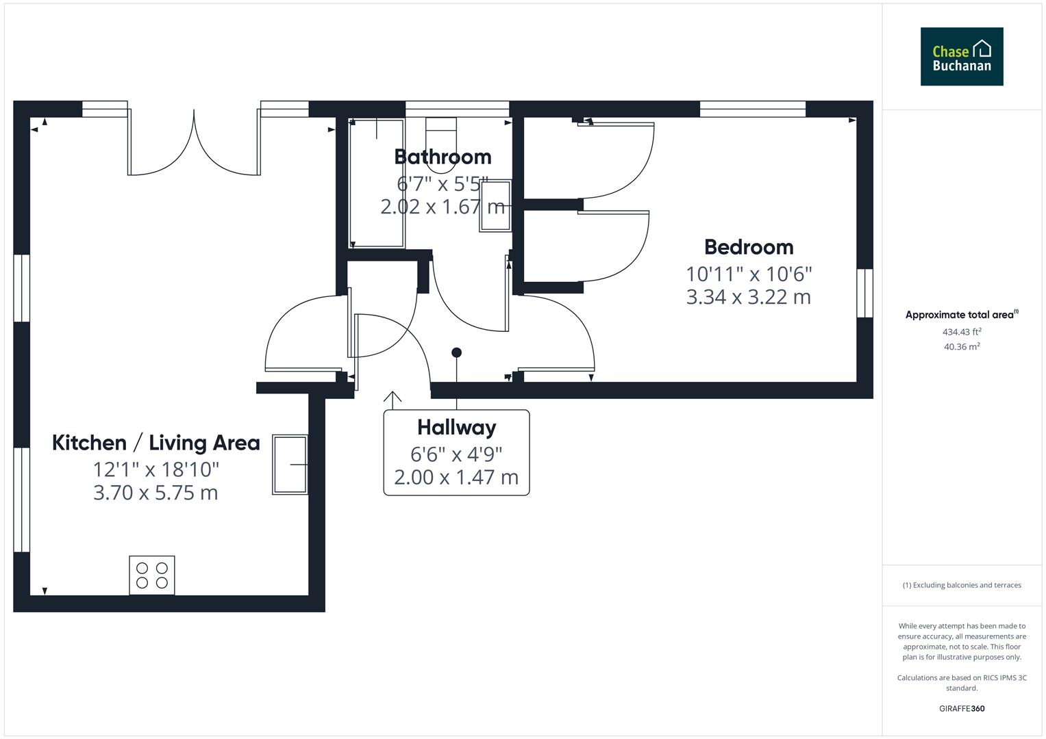 3 Roxborough House,, Northcote Road, St Margarets floorplan