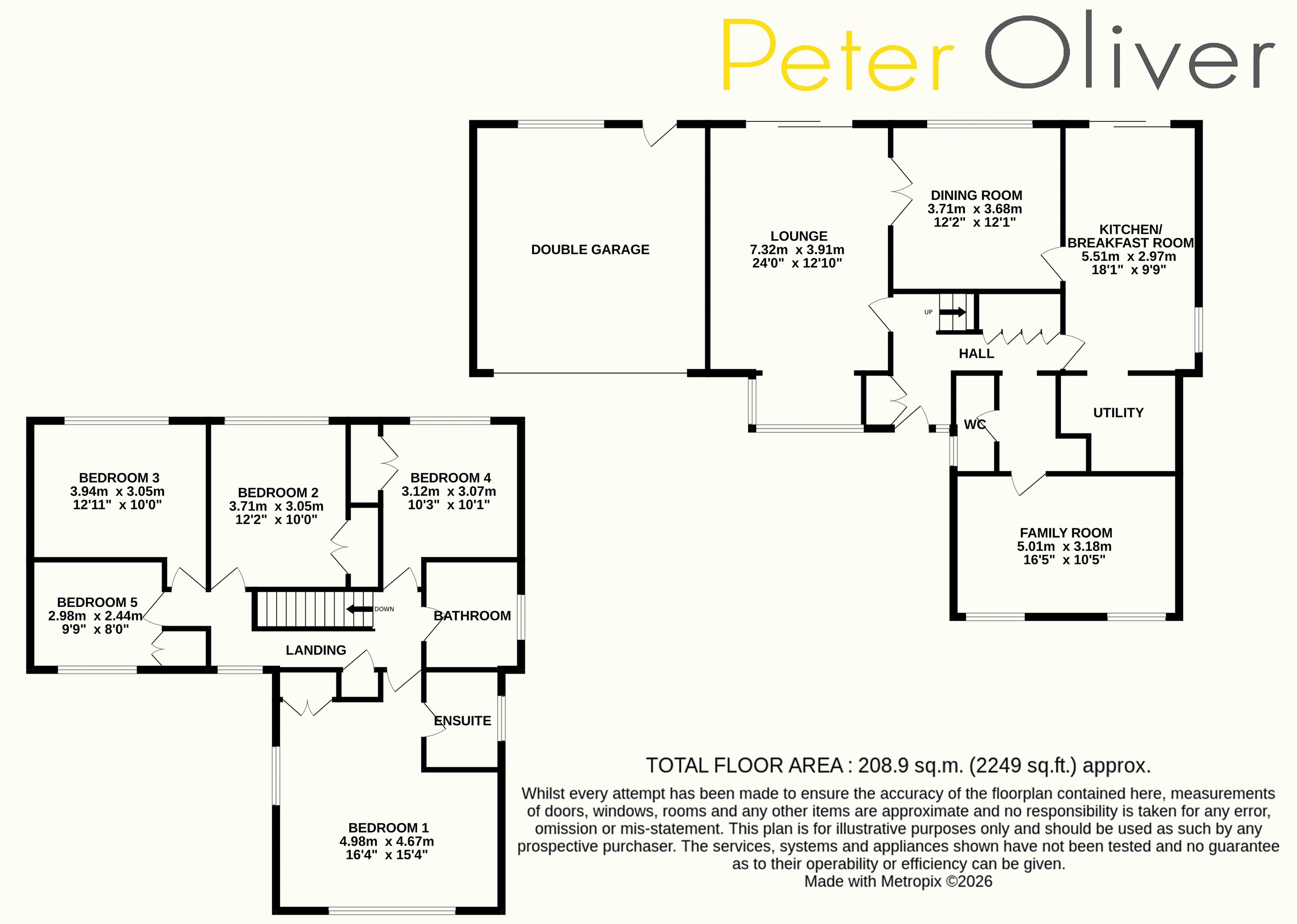 1, The Paddock, Uckfield floorplan