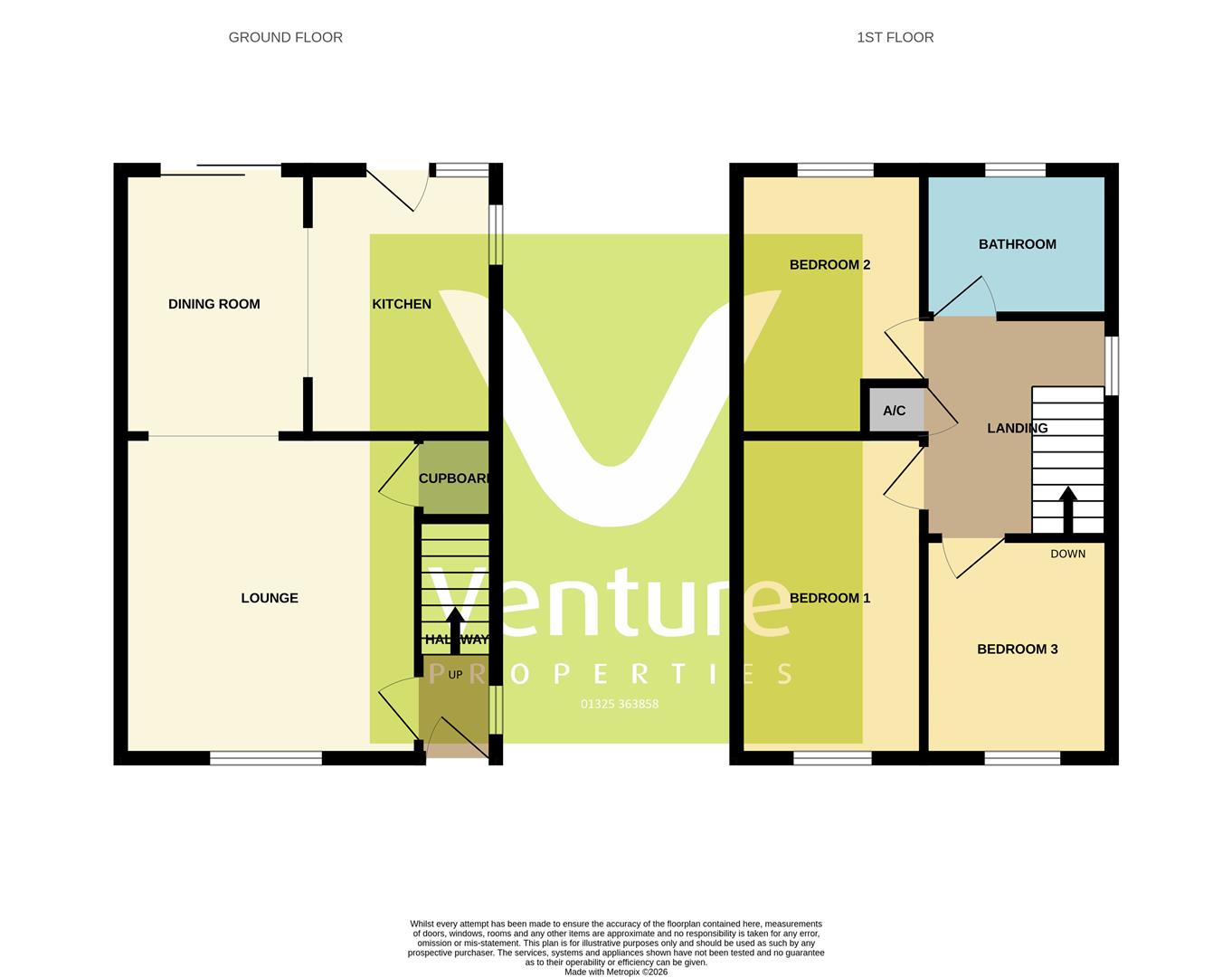 26, Mendip Grove, Darlington floorplan