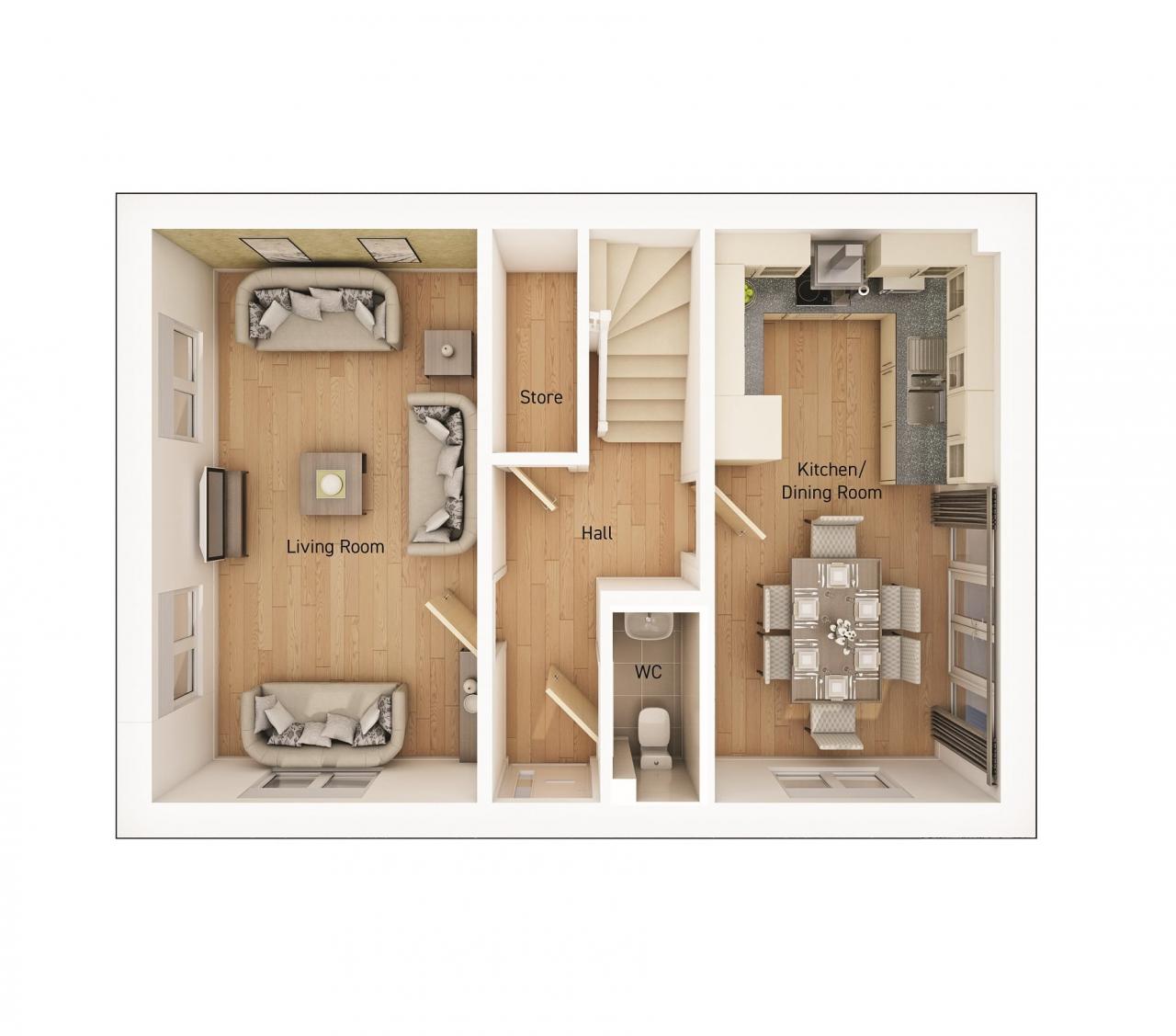 "The Huntington" at Smisby Road, AshbyDeLaZouch LE65, 3 bedroom