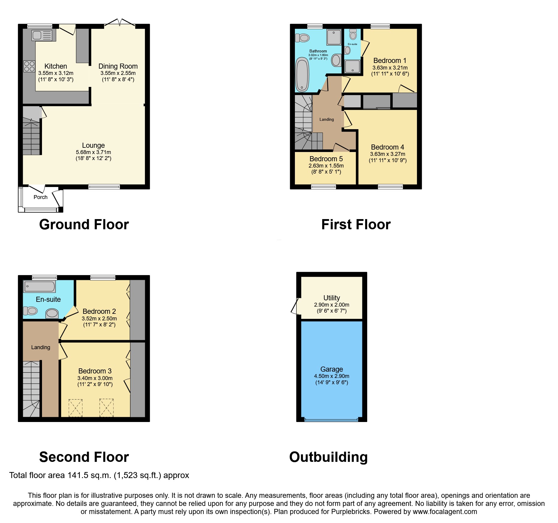 57, Bonney Way, Swanley floorplan