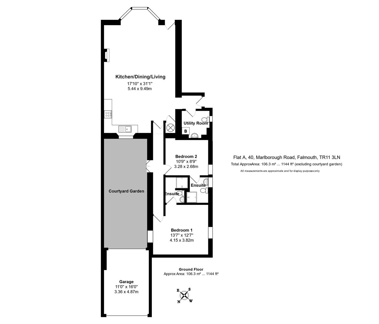 Marlborough Road, Falmouth TR11, 2 bedroom flat for sale 65737112