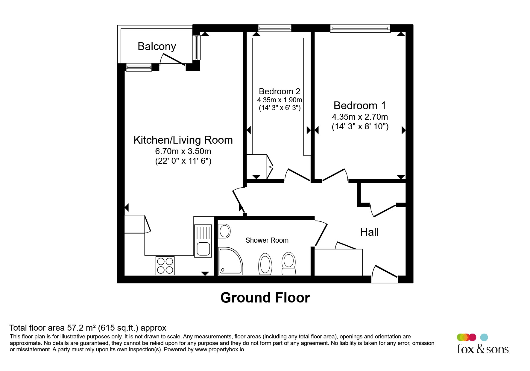 Flat 34, The Printworks, St. Nicholas Lane, Lewes floorplan
