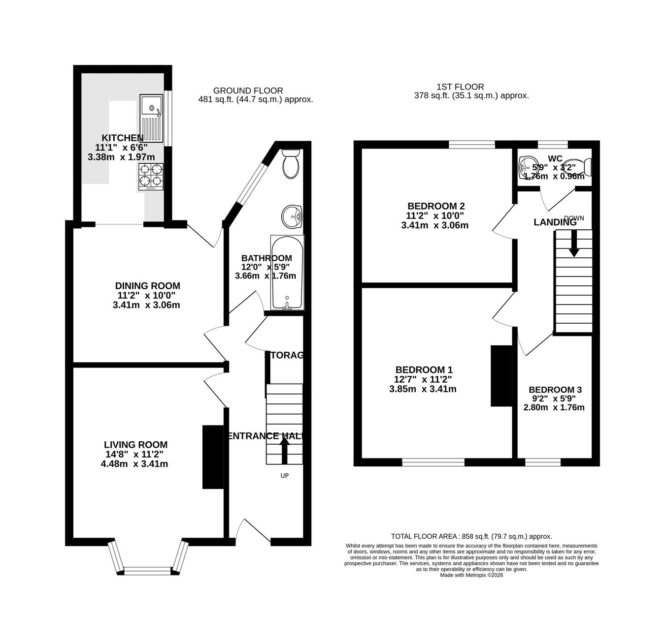 7, St Helens Road, Abergavenny floorplan