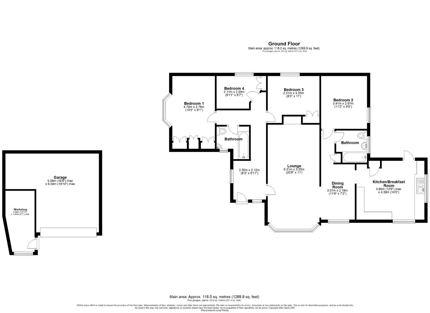 Hillbury, Halls Lane, Waltham St Lawrence floorplan