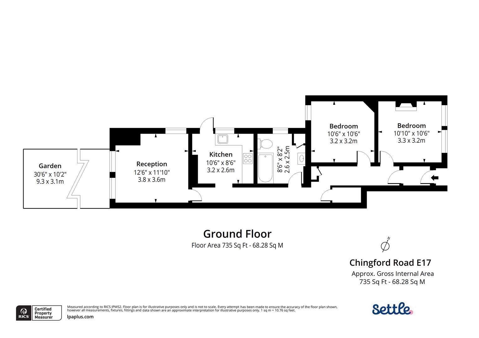 373, Chingford Road, London floorplan