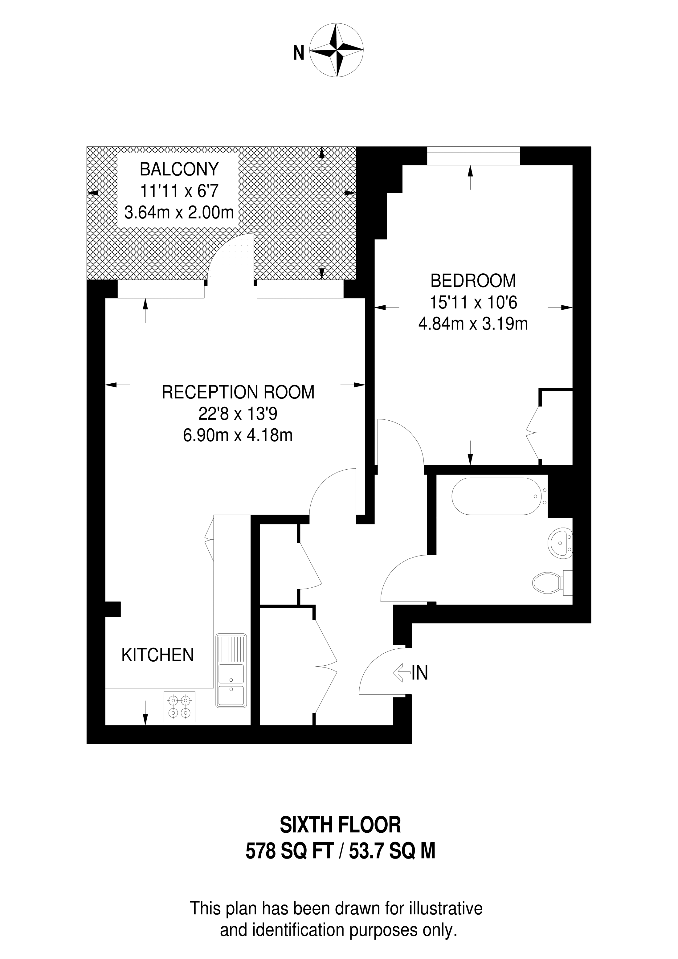 Loughborough Park, Brixton floorplan