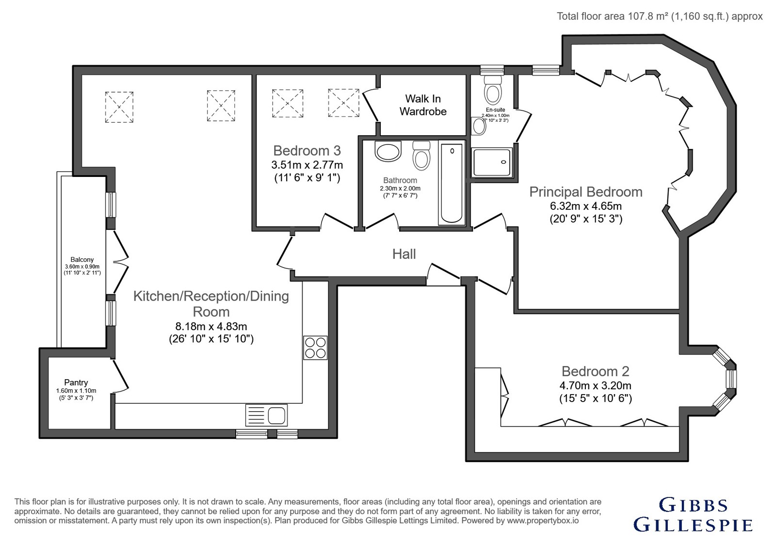 Flat 5, Wilby House, 2, Avenue Road, Pinner floorplan
