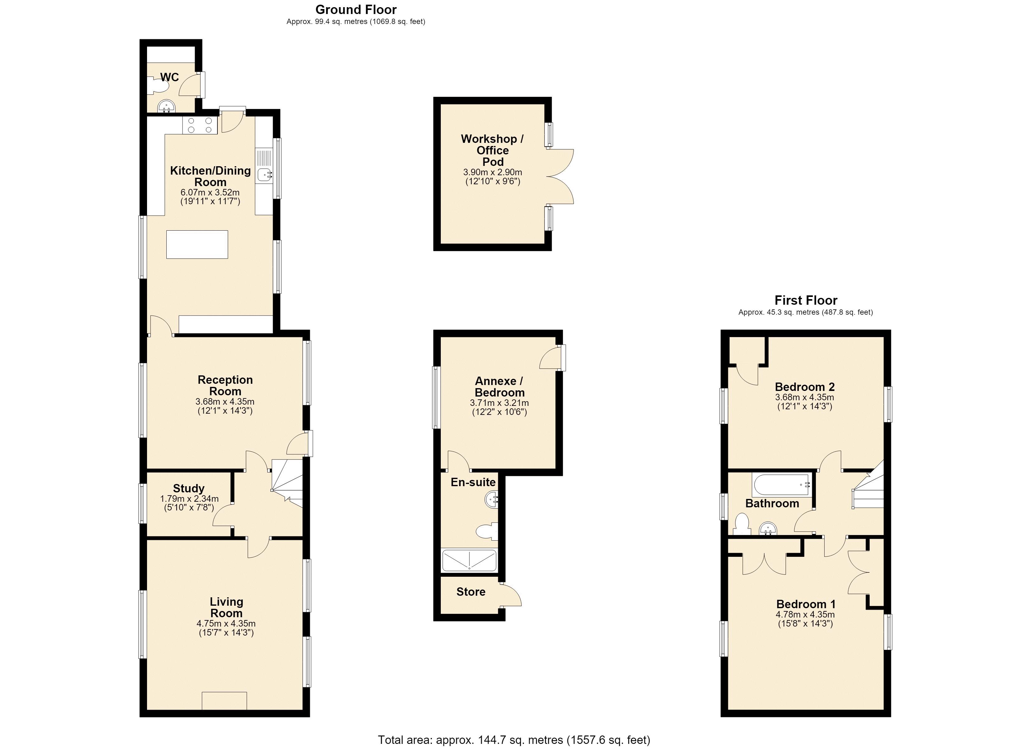 St. Johns Cottage, Church Street, Stamford floorplan