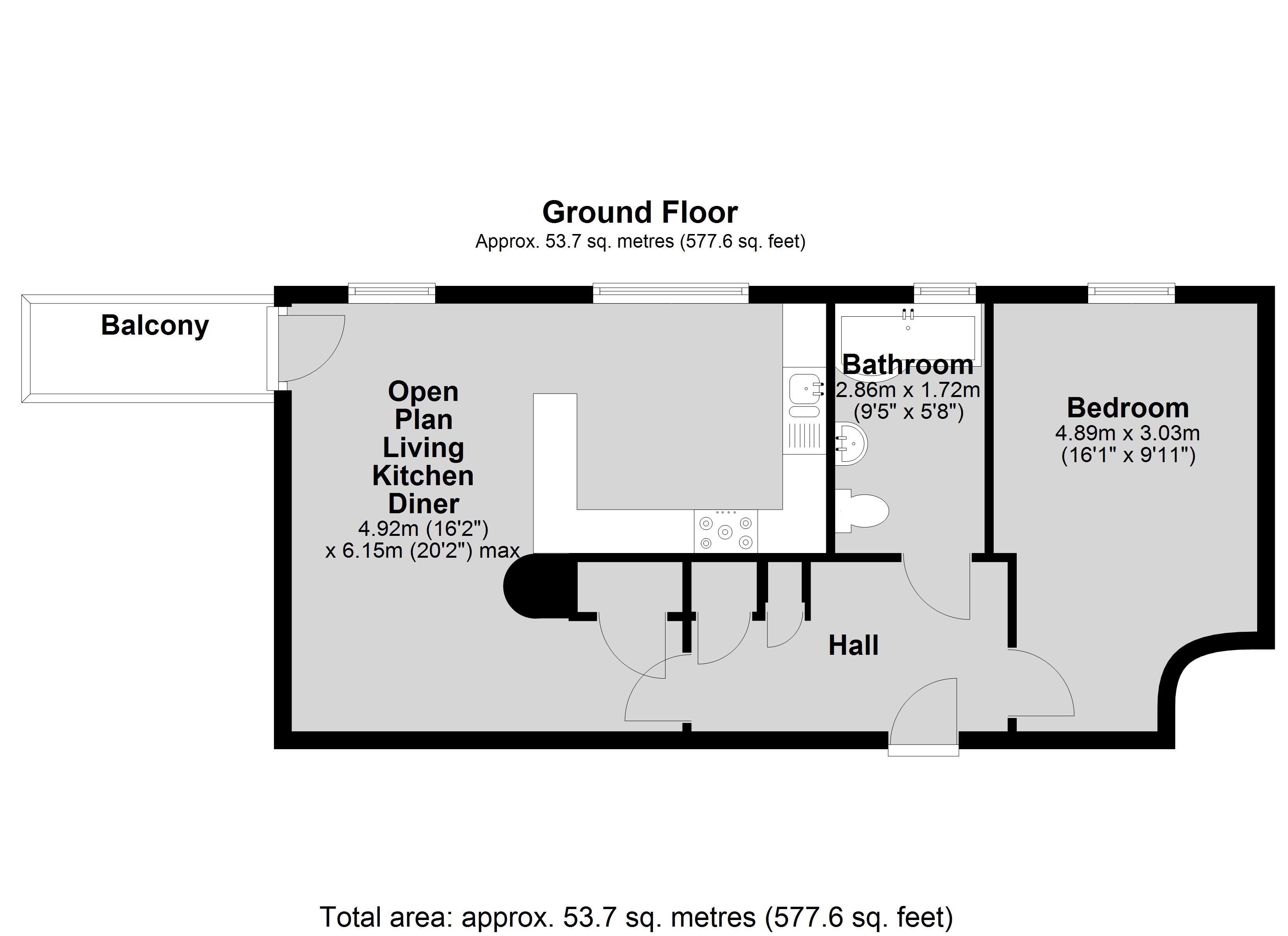 16, Marine Point Apartments, Marine Approach, Lincoln floorplan