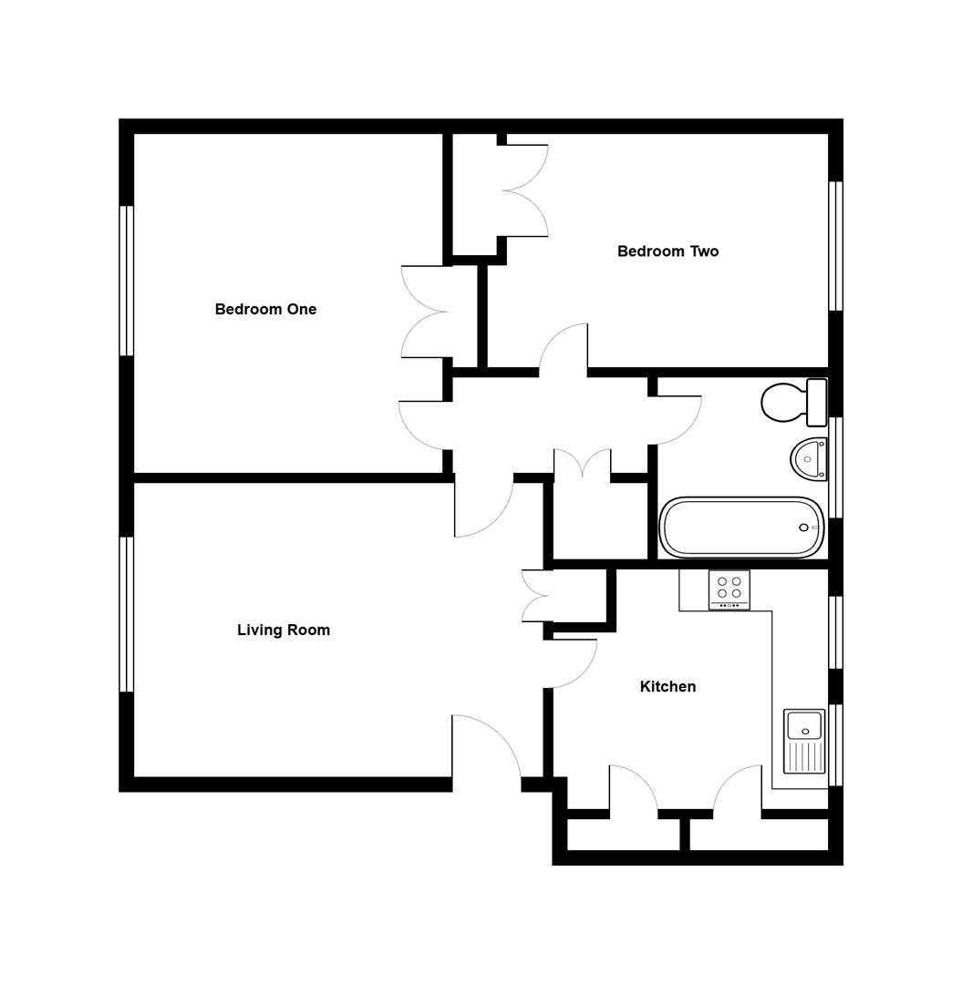 Flat 9, Roselands Court, Roselands Avenue, Eastbourne floorplan