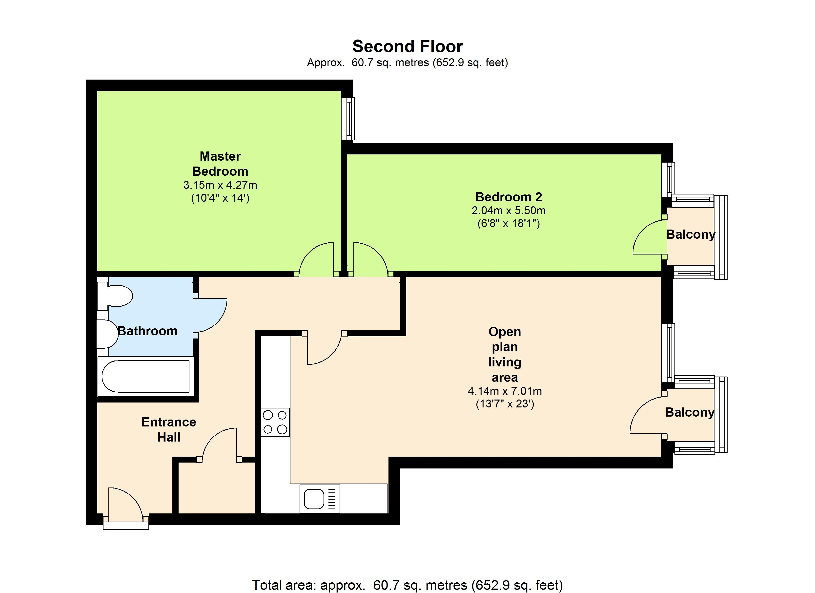 2 Bedrooms Flat to rent in Tolpits Lane, Watford WD18