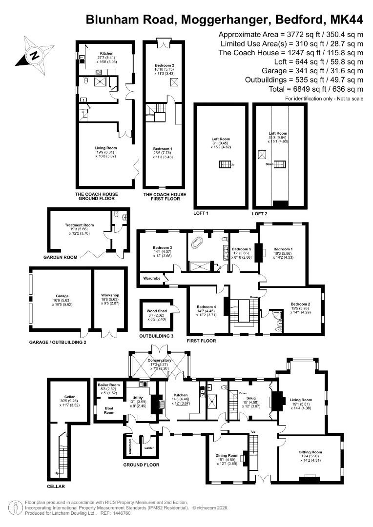 Old Vicarage, Blunham Road, Moggerhanger floorplan
