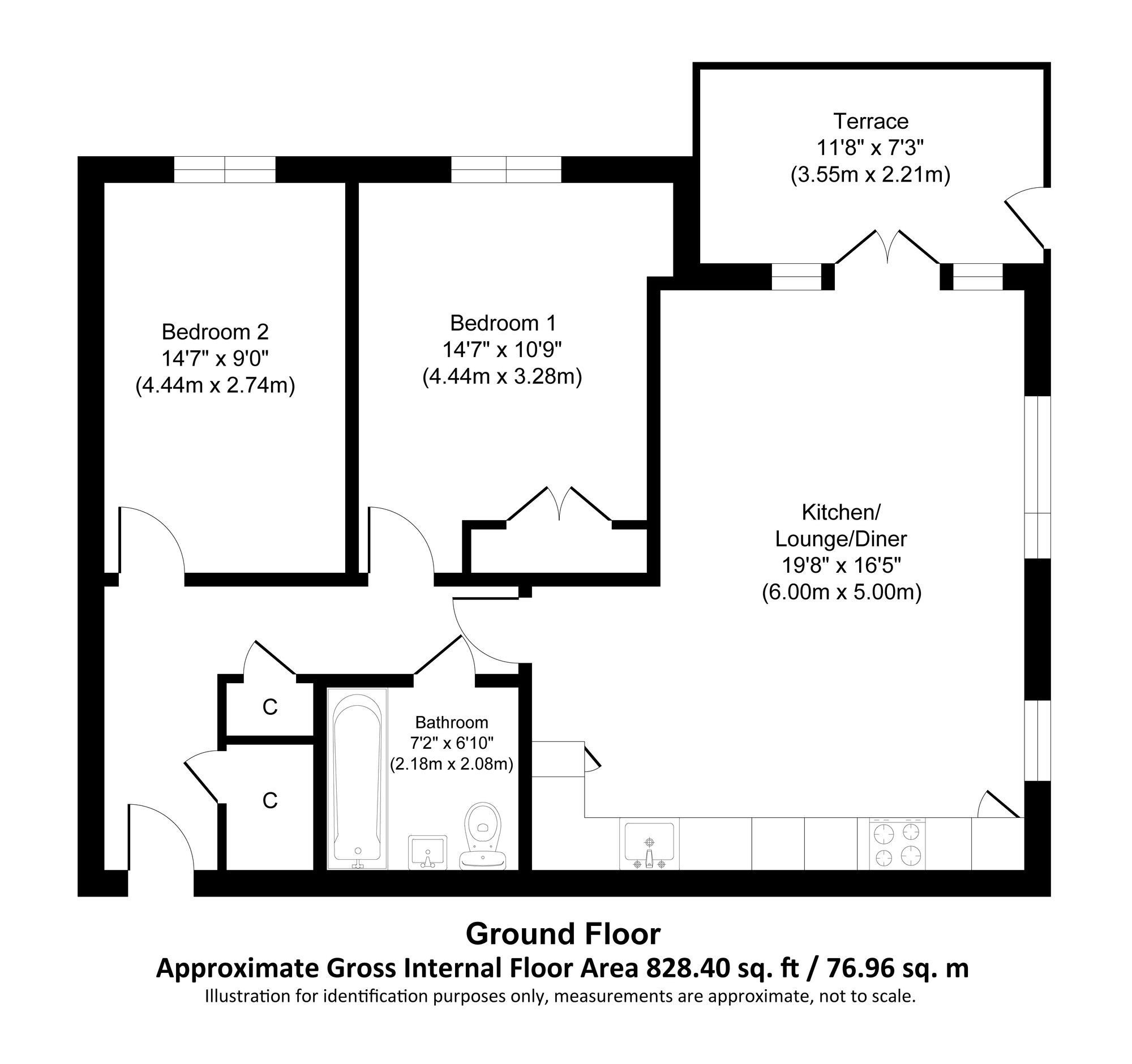 Flat 15, Cole House, Southend-On-Sea floorplan