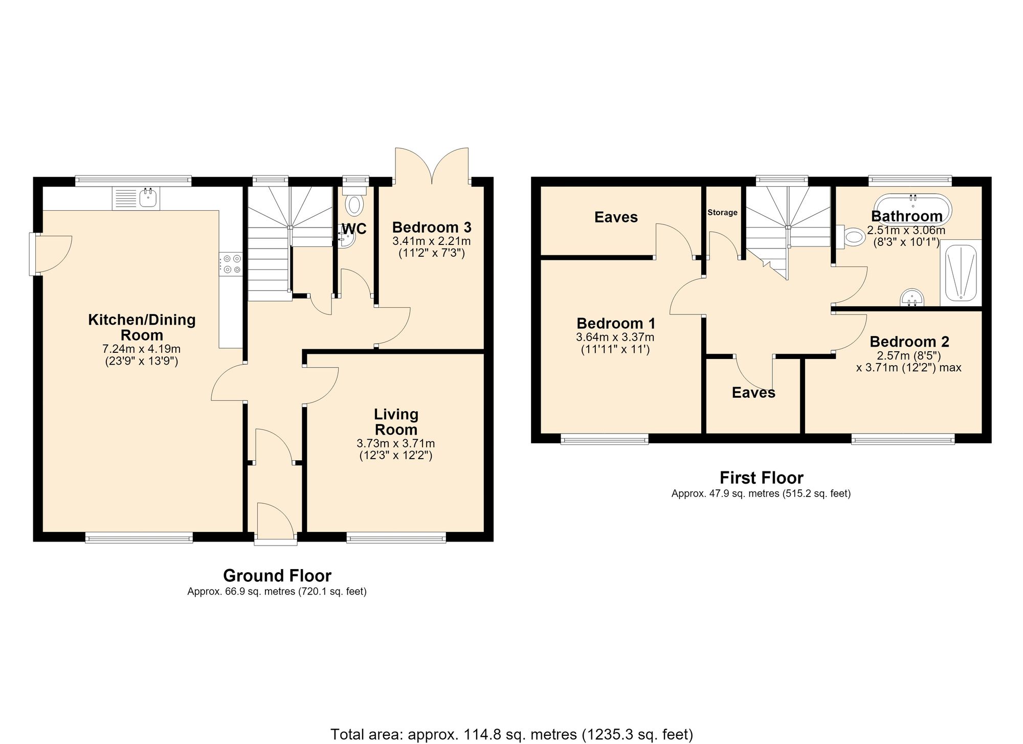 4 Grafton Avenue, Accrington floorplan